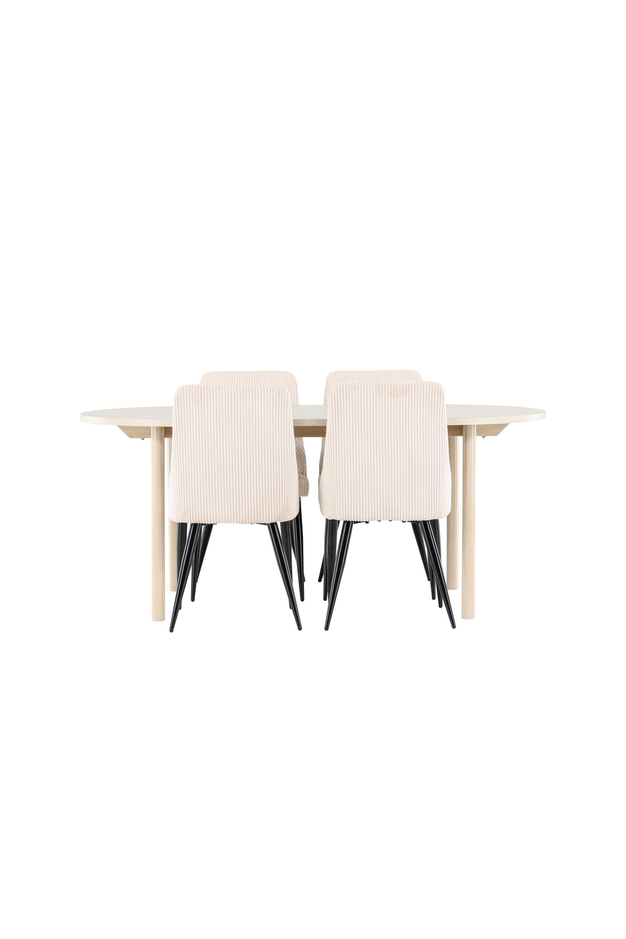 Andy Esstisch mit Leone Stühlen in präsentiert im Onlineshop von KAQTU Design AG. Esszimmerset ist von Venture Home