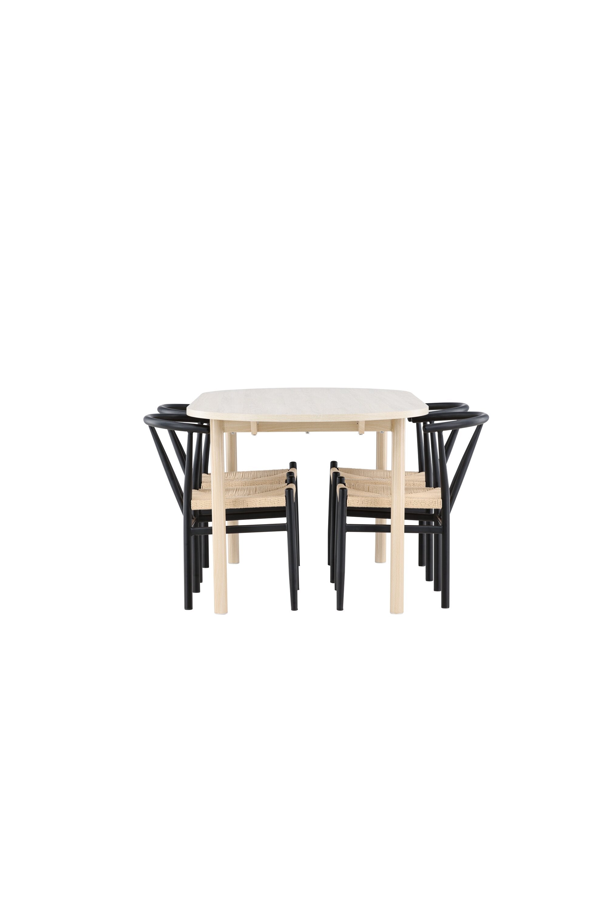Andy Esstisch mit Alfons Stühlen in präsentiert im Onlineshop von KAQTU Design AG. Esszimmerset ist von Venture Home