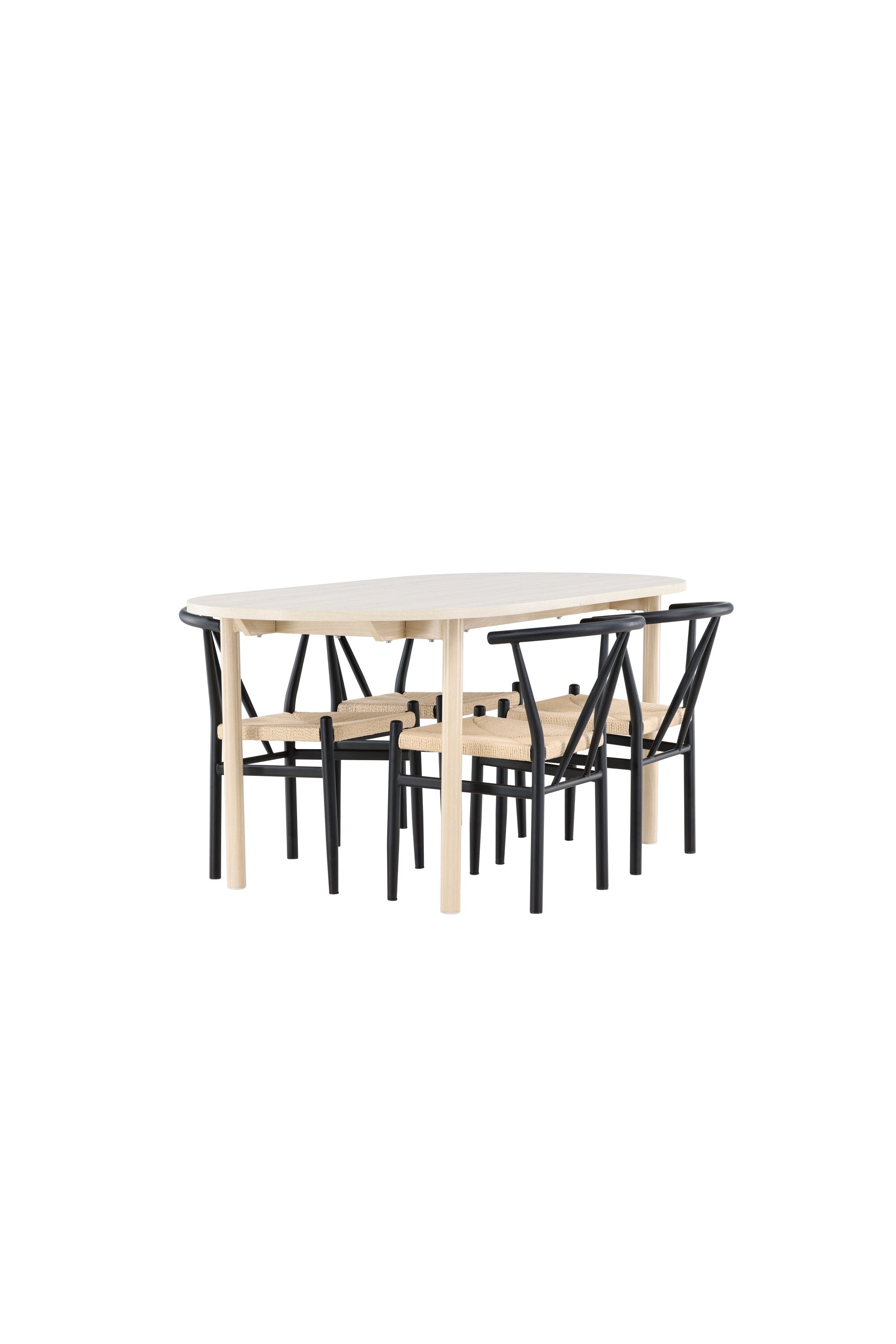 Andy Esstisch mit Alfons Stühlen in präsentiert im Onlineshop von KAQTU Design AG. Esszimmerset ist von Venture Home