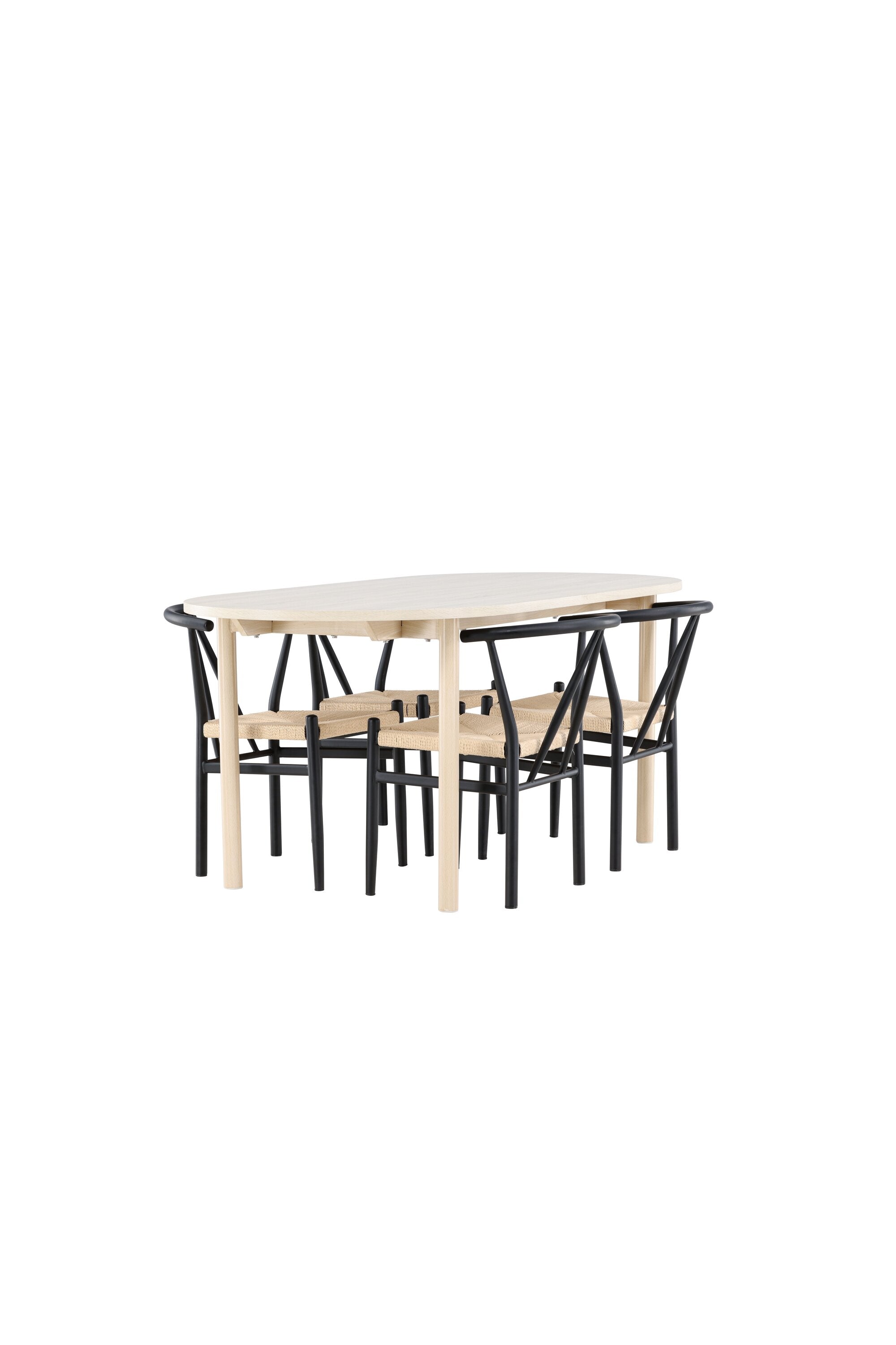 Andy Esstisch mit Alfons Stühlen in präsentiert im Onlineshop von KAQTU Design AG. Esszimmerset ist von Venture Home