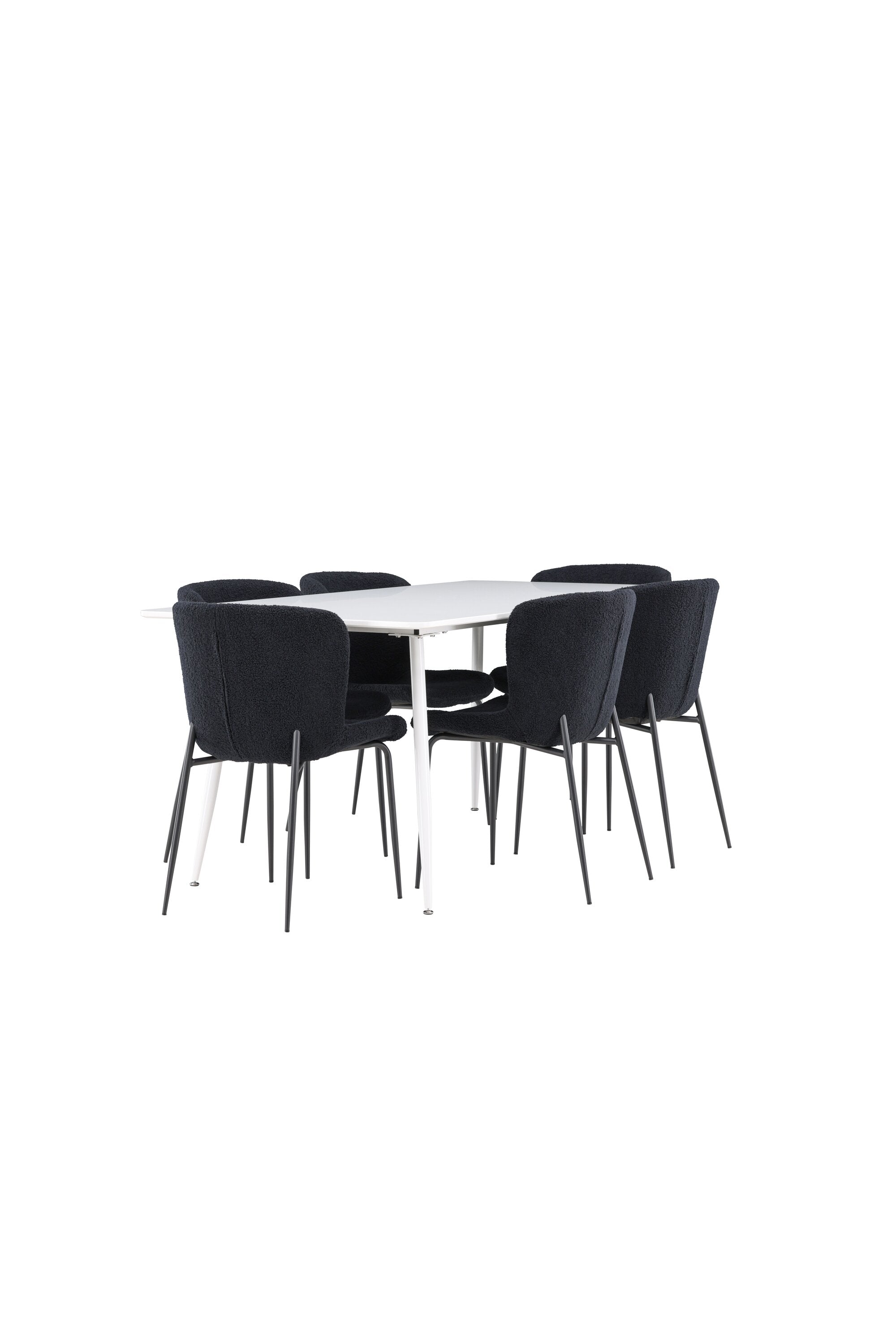 Silar Esstisch mit Modesto Stühlen in präsentiert im Onlineshop von KAQTU Design AG. Esszimmerset ist von Venture Home