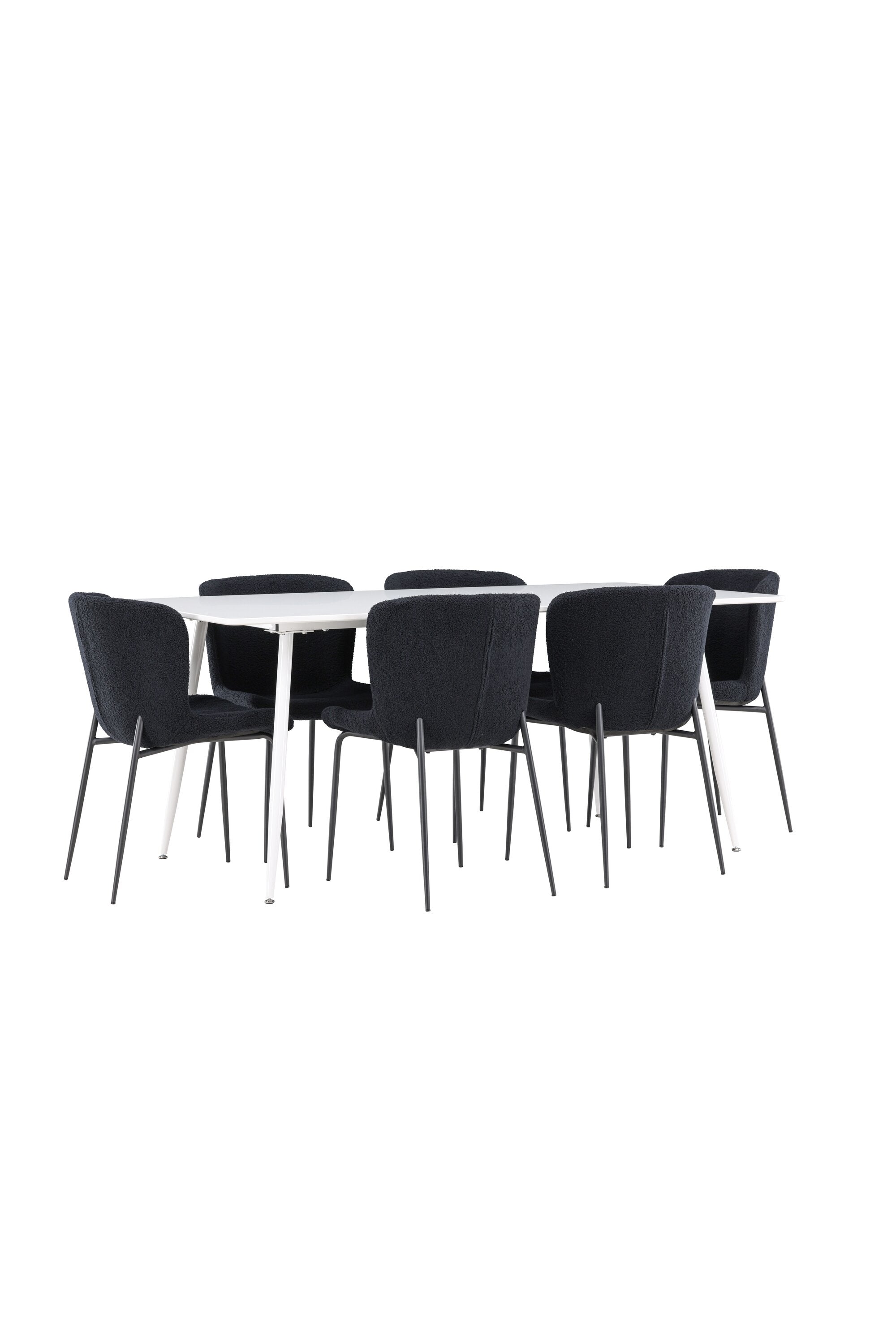Silar Esstisch mit Modesto Stühlen in präsentiert im Onlineshop von KAQTU Design AG. Esszimmerset ist von Venture Home
