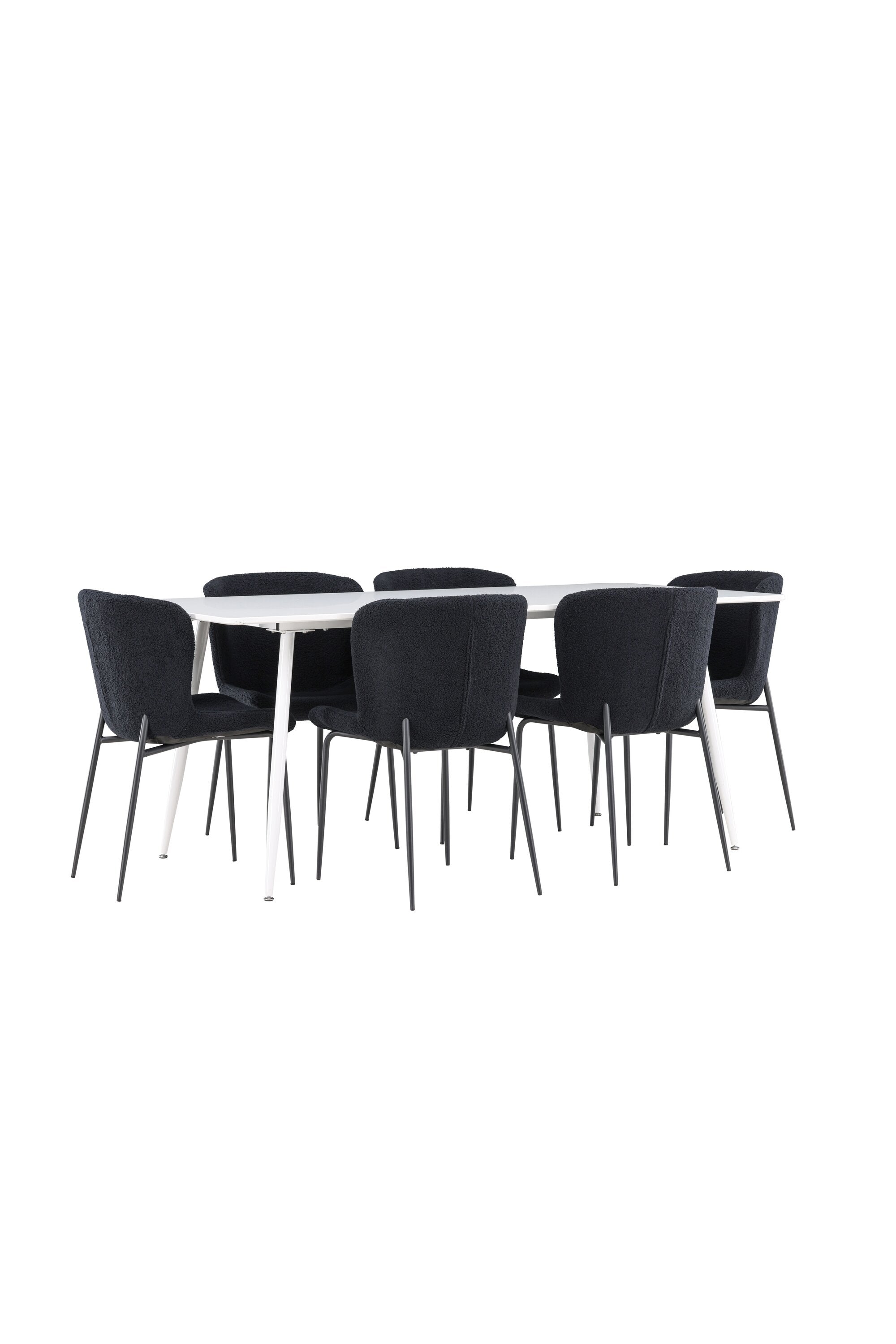 Silar Esstisch mit Modesto Stühlen in präsentiert im Onlineshop von KAQTU Design AG. Esszimmerset ist von Venture Home