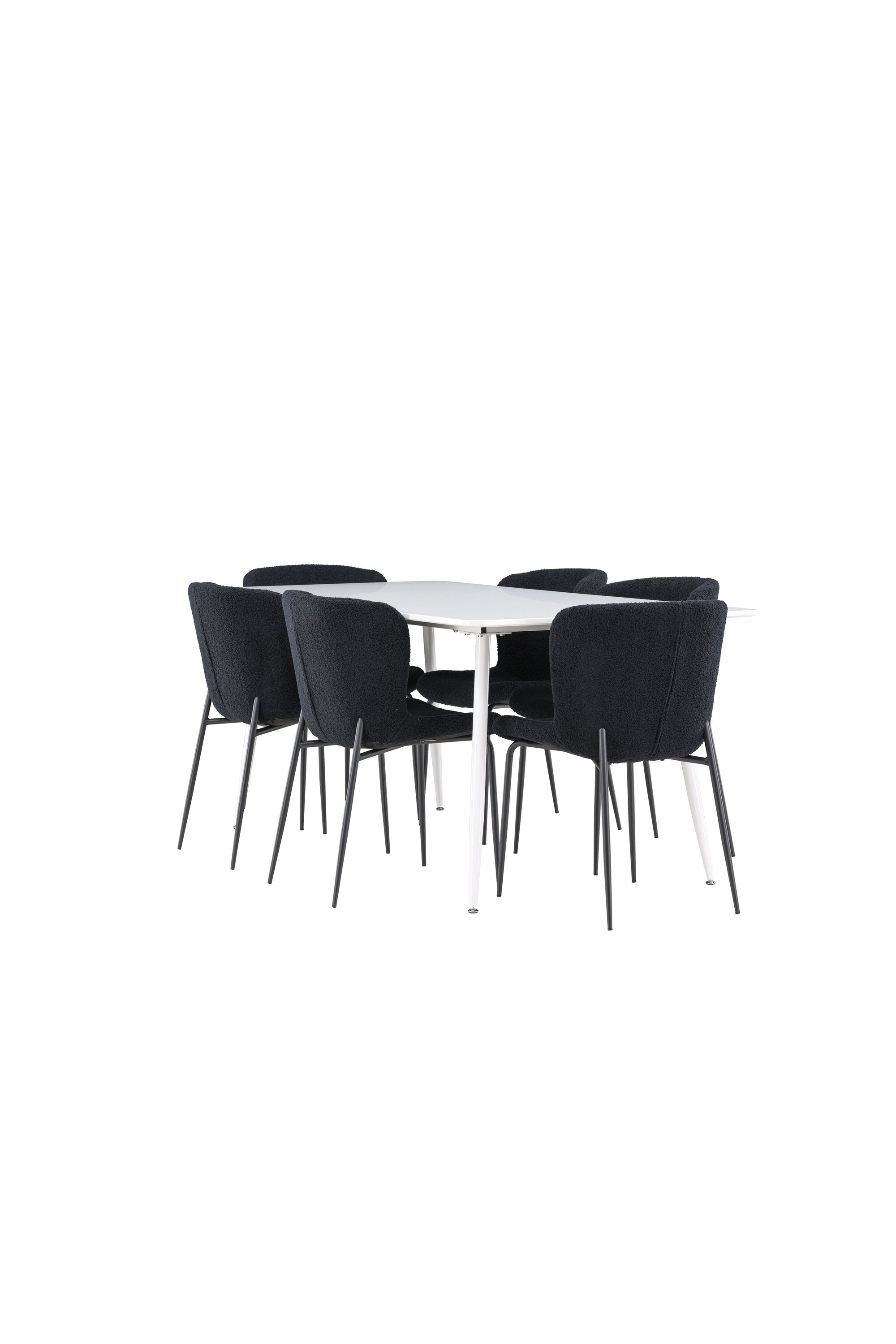 Silar Esstisch mit Modesto Stühlen in präsentiert im Onlineshop von KAQTU Design AG. Esszimmerset ist von Venture Home