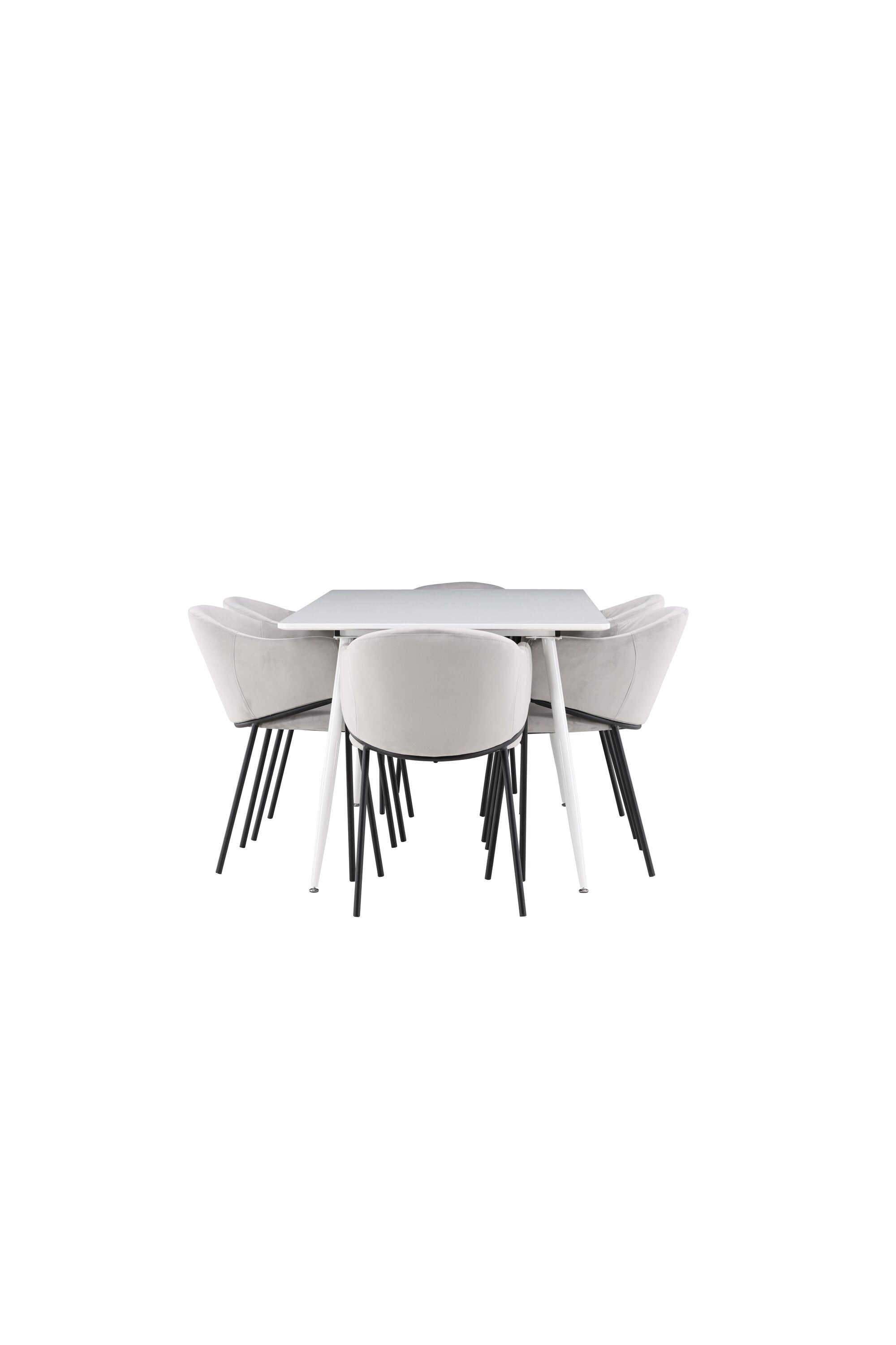 Silar Esstisch mit Evelina Stühlen in präsentiert im Onlineshop von KAQTU Design AG. Esszimmerset ist von Venture Home