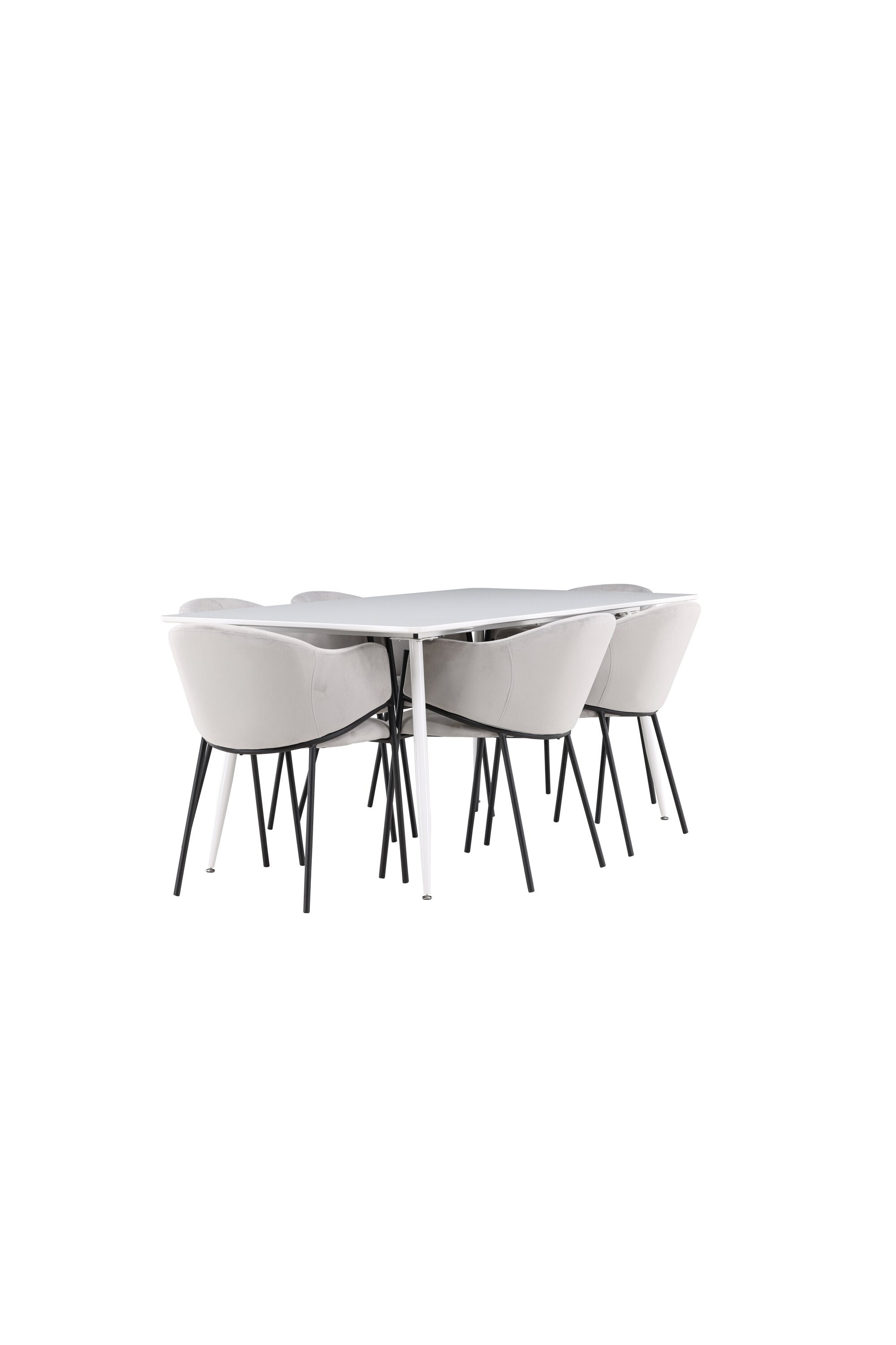 Silar Esstisch mit Evelina Stühlen in präsentiert im Onlineshop von KAQTU Design AG. Esszimmerset ist von Venture Home