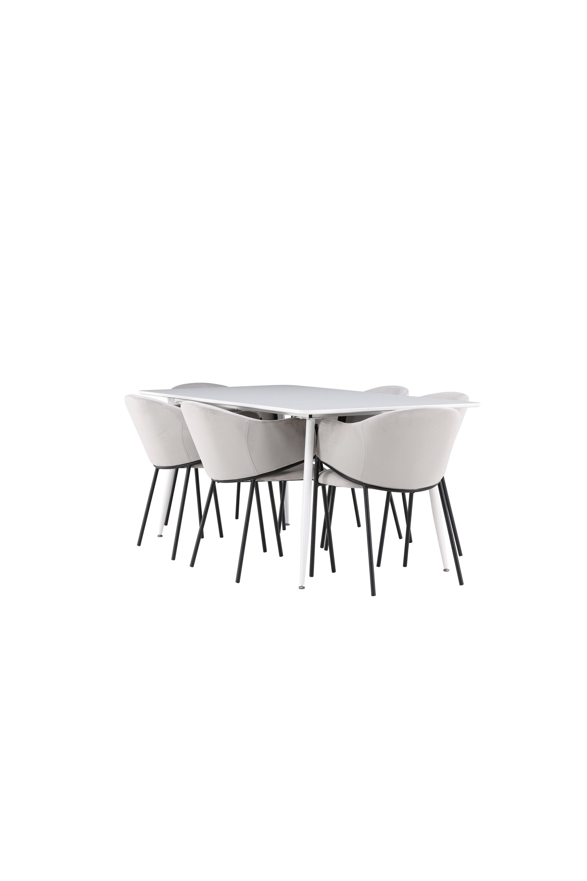 Silar Esstisch mit Evelina Stühlen in präsentiert im Onlineshop von KAQTU Design AG. Esszimmerset ist von Venture Home