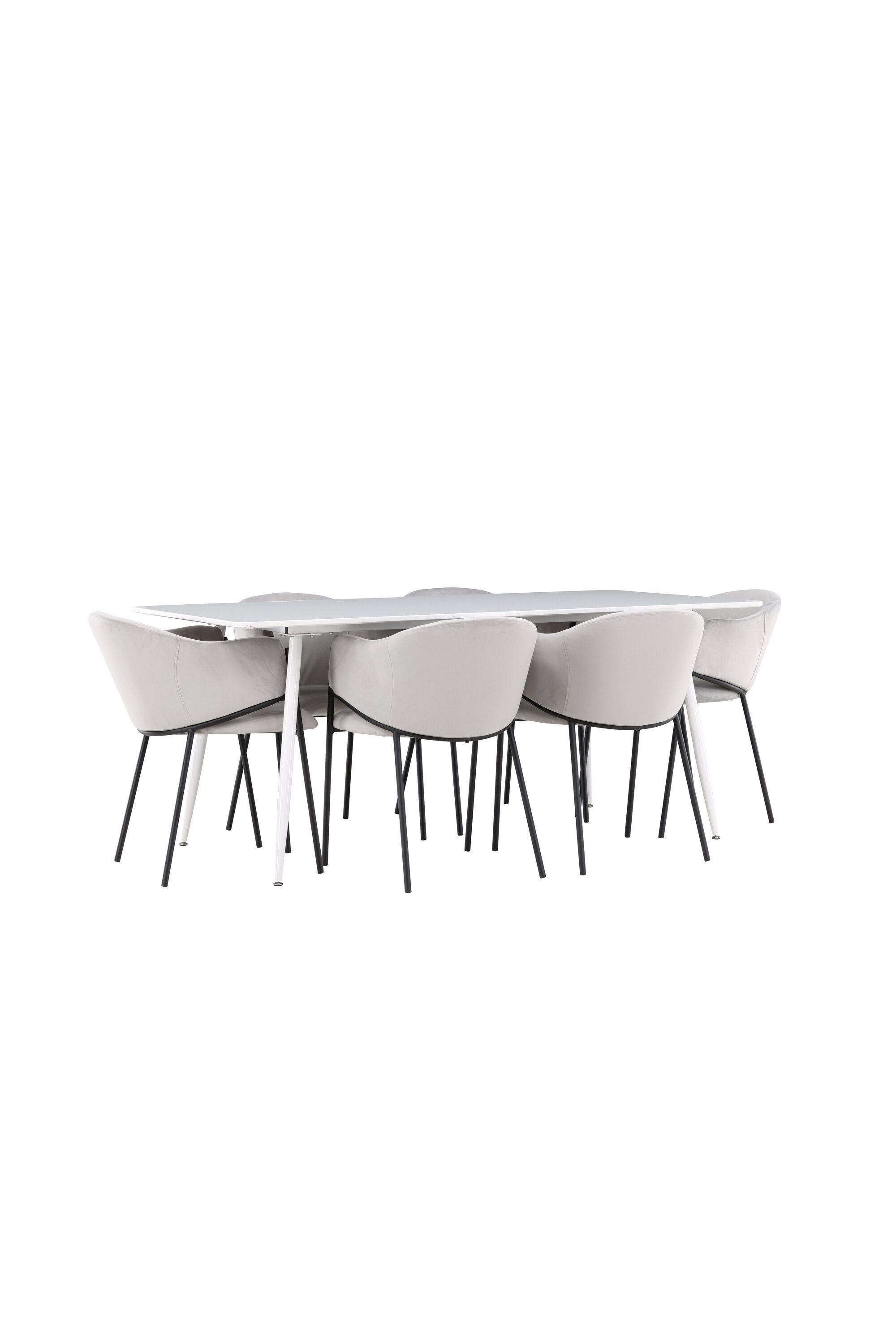 Silar Esstisch mit Evelina Stühlen in präsentiert im Onlineshop von KAQTU Design AG. Esszimmerset ist von Venture Home