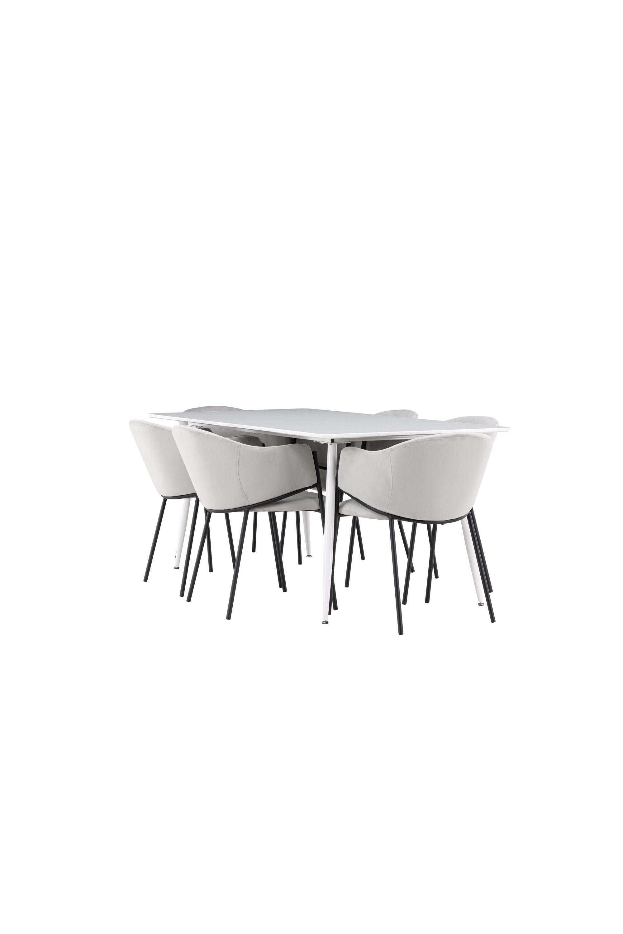 Silar Esstisch mit Evelina Stühlen in präsentiert im Onlineshop von KAQTU Design AG. Esszimmerset ist von Venture Home