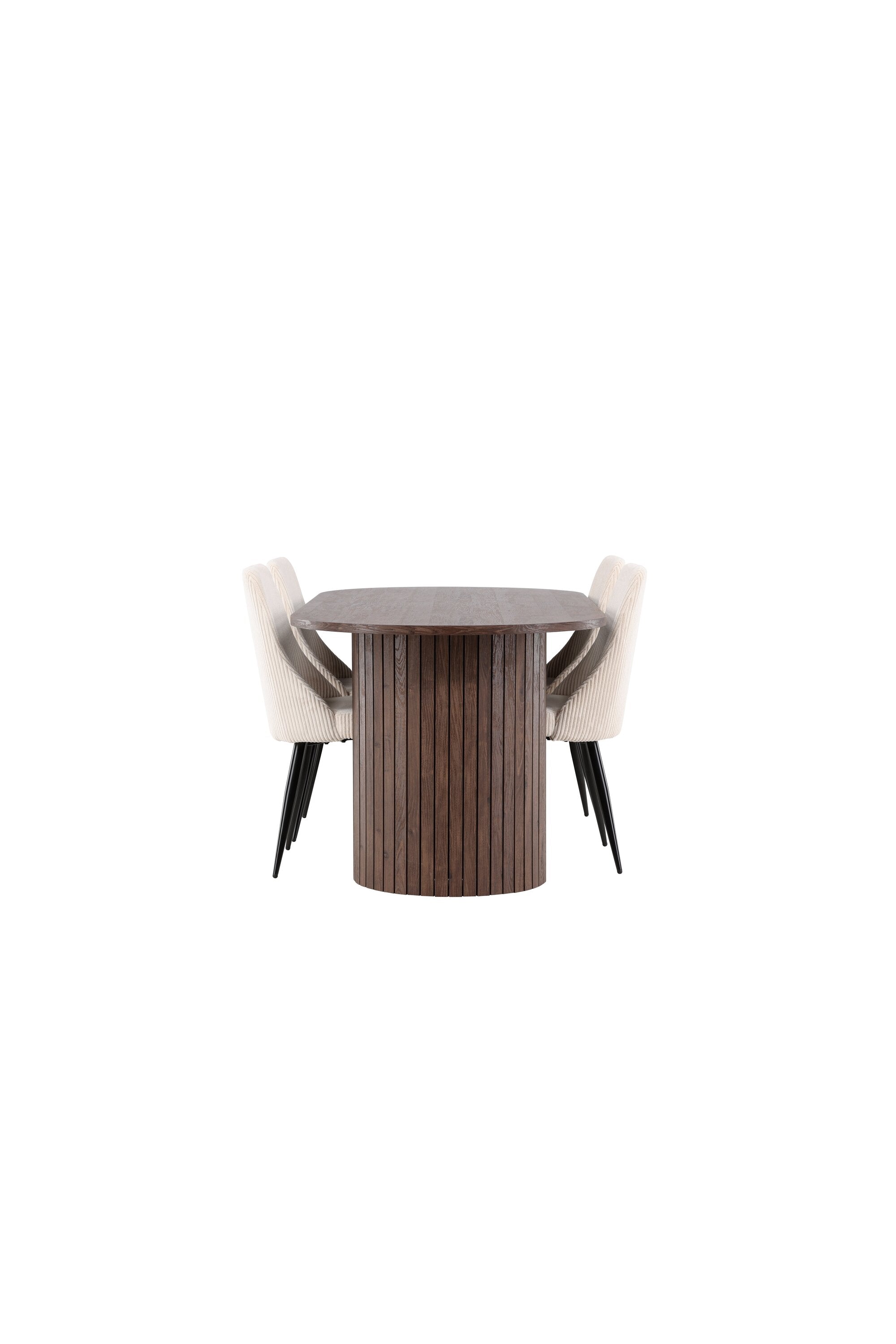 Härön Esstisch mit Leone Stühlen in präsentiert im Onlineshop von KAQTU Design AG. Esszimmerset ist von Venture Home