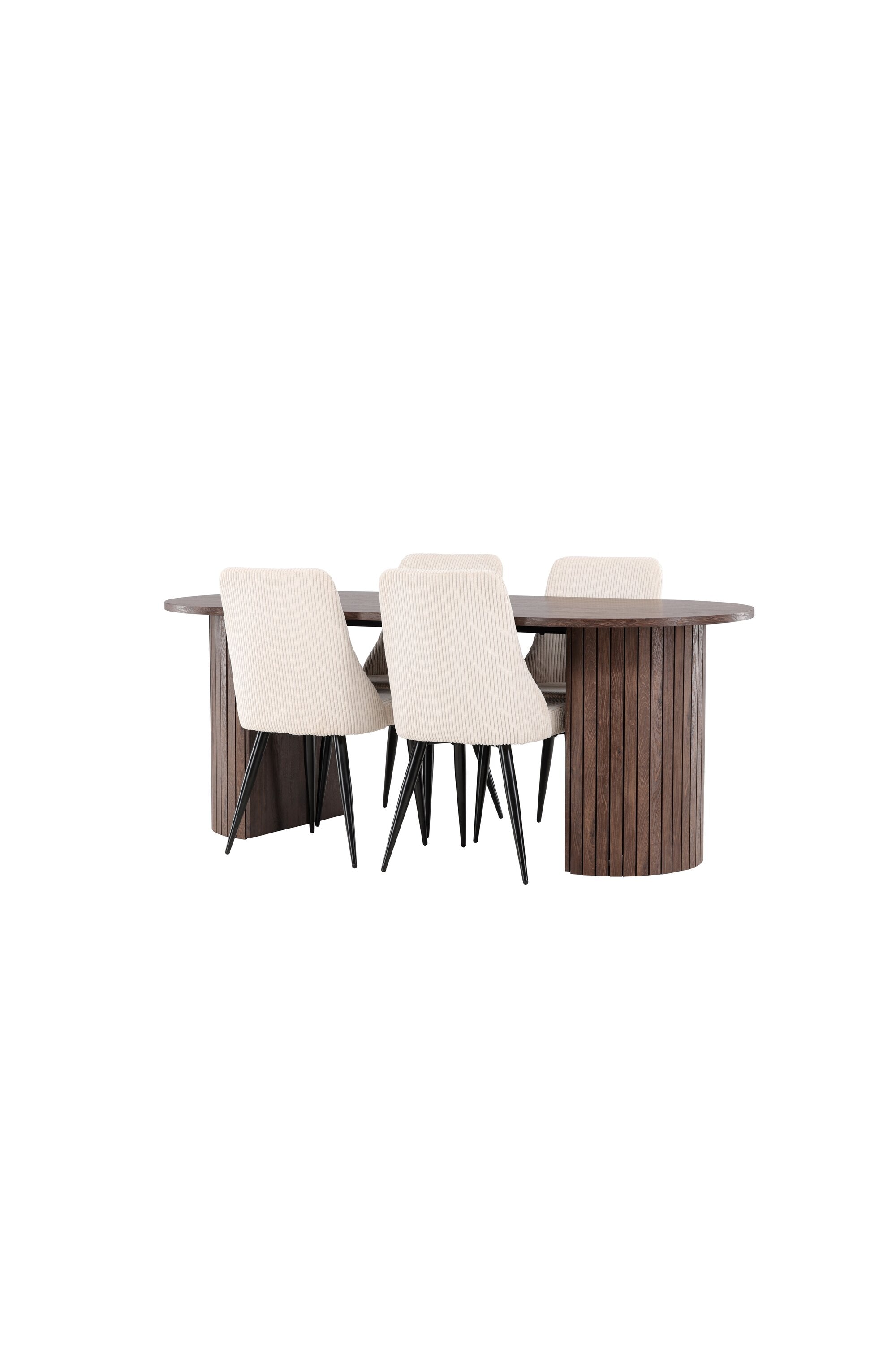 Härön Esstisch mit Leone Stühlen in präsentiert im Onlineshop von KAQTU Design AG. Esszimmerset ist von Venture Home