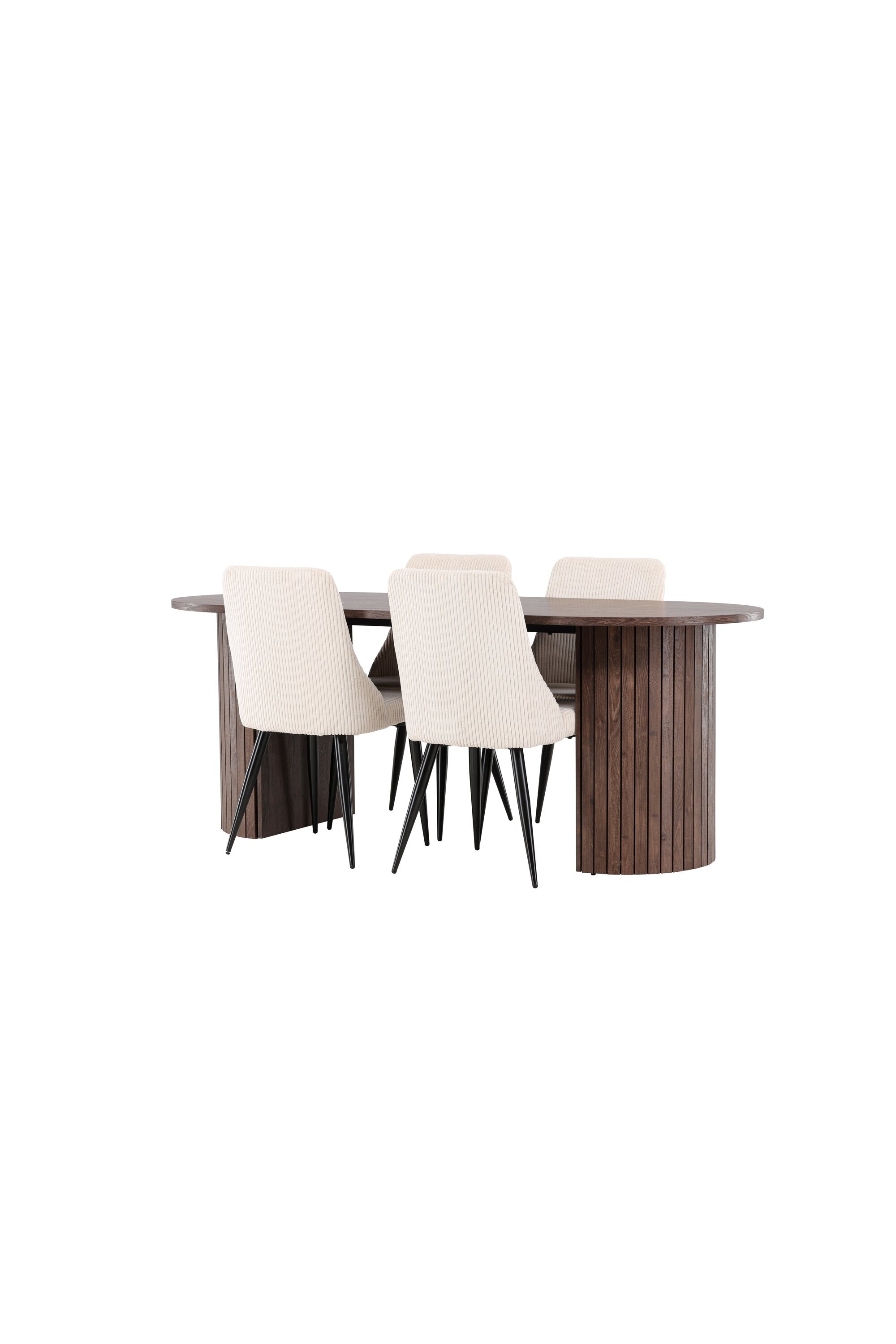 Härön Esstisch mit Leone Stühlen in präsentiert im Onlineshop von KAQTU Design AG. Esszimmerset ist von Venture Home