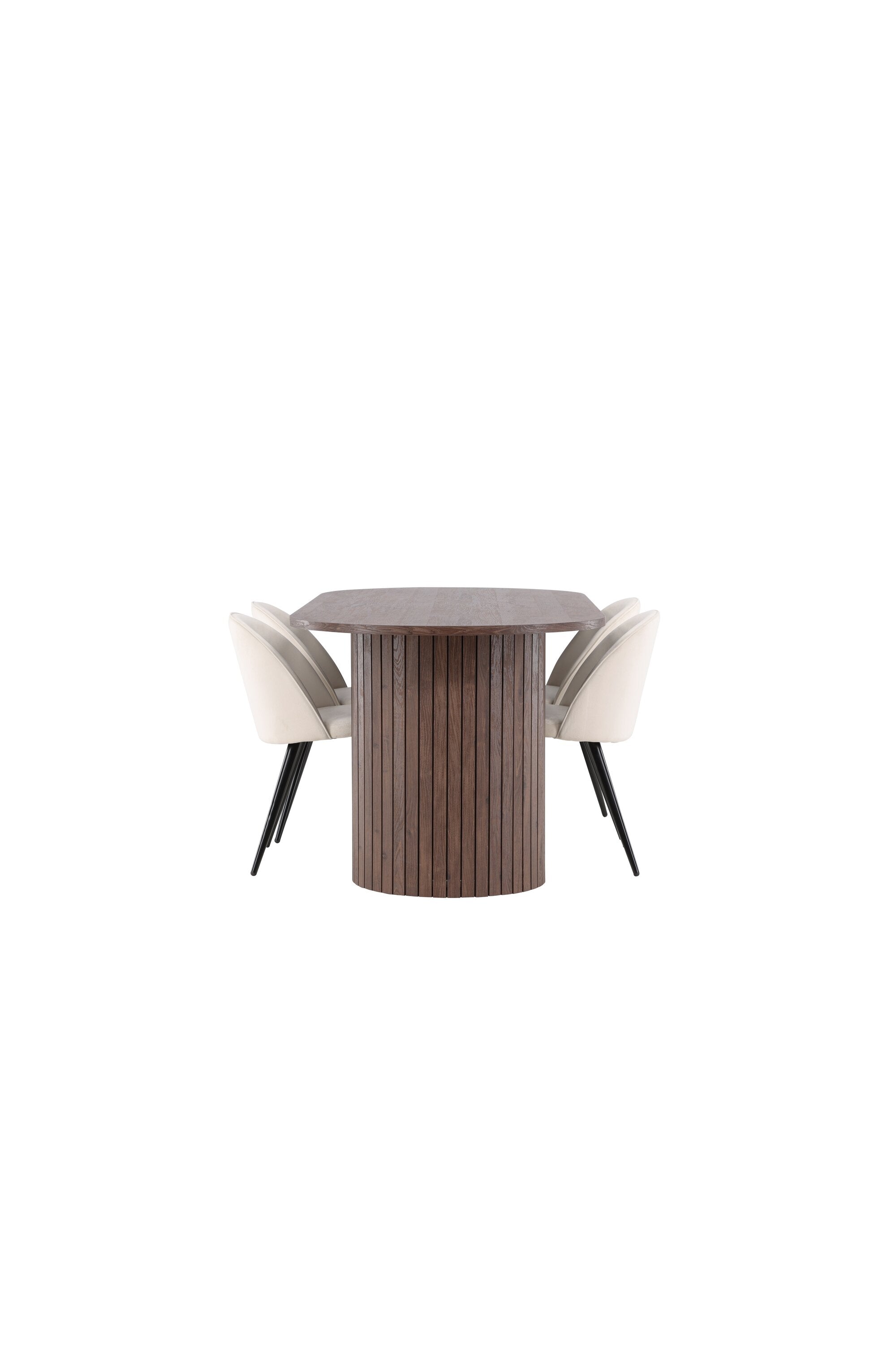 Härön Esstisch mit Velvet Stühlen in präsentiert im Onlineshop von KAQTU Design AG. Esszimmerset ist von Venture Home