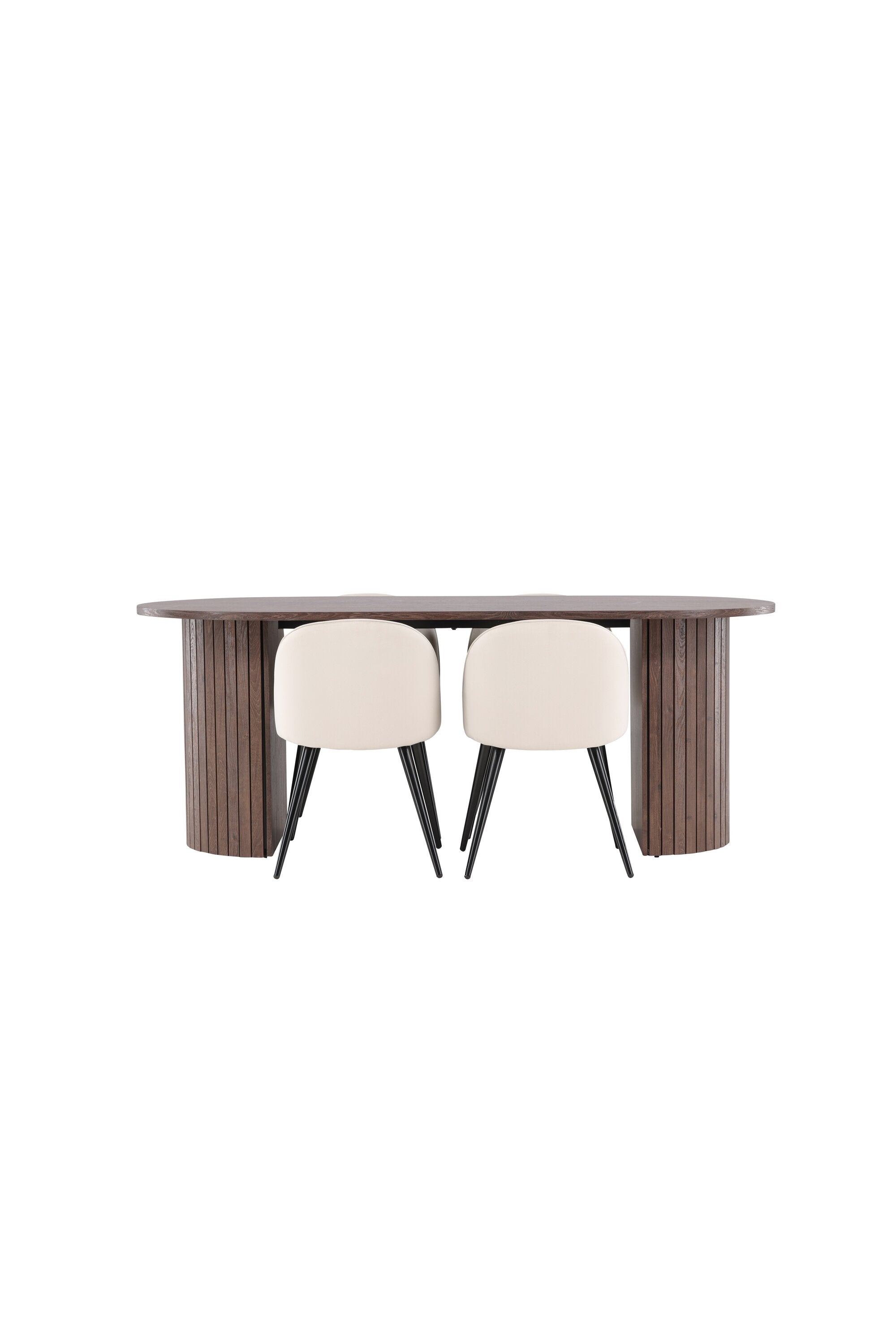 Härön Esstisch mit Velvet Stühlen in präsentiert im Onlineshop von KAQTU Design AG. Esszimmerset ist von Venture Home