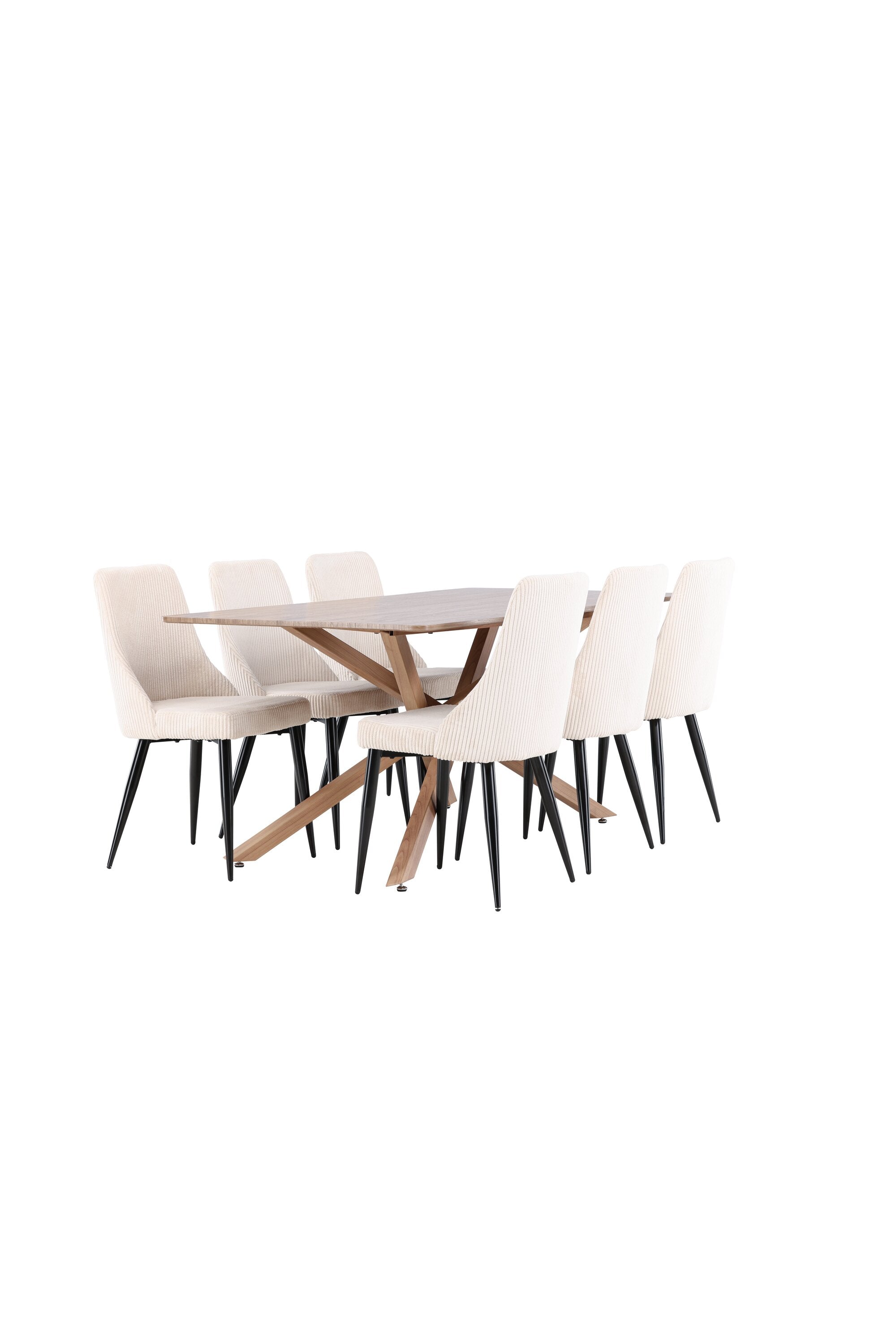 Piazza Esstisch mit Leone Stühlen in präsentiert im Onlineshop von KAQTU Design AG. Esszimmerset ist von Venture Home