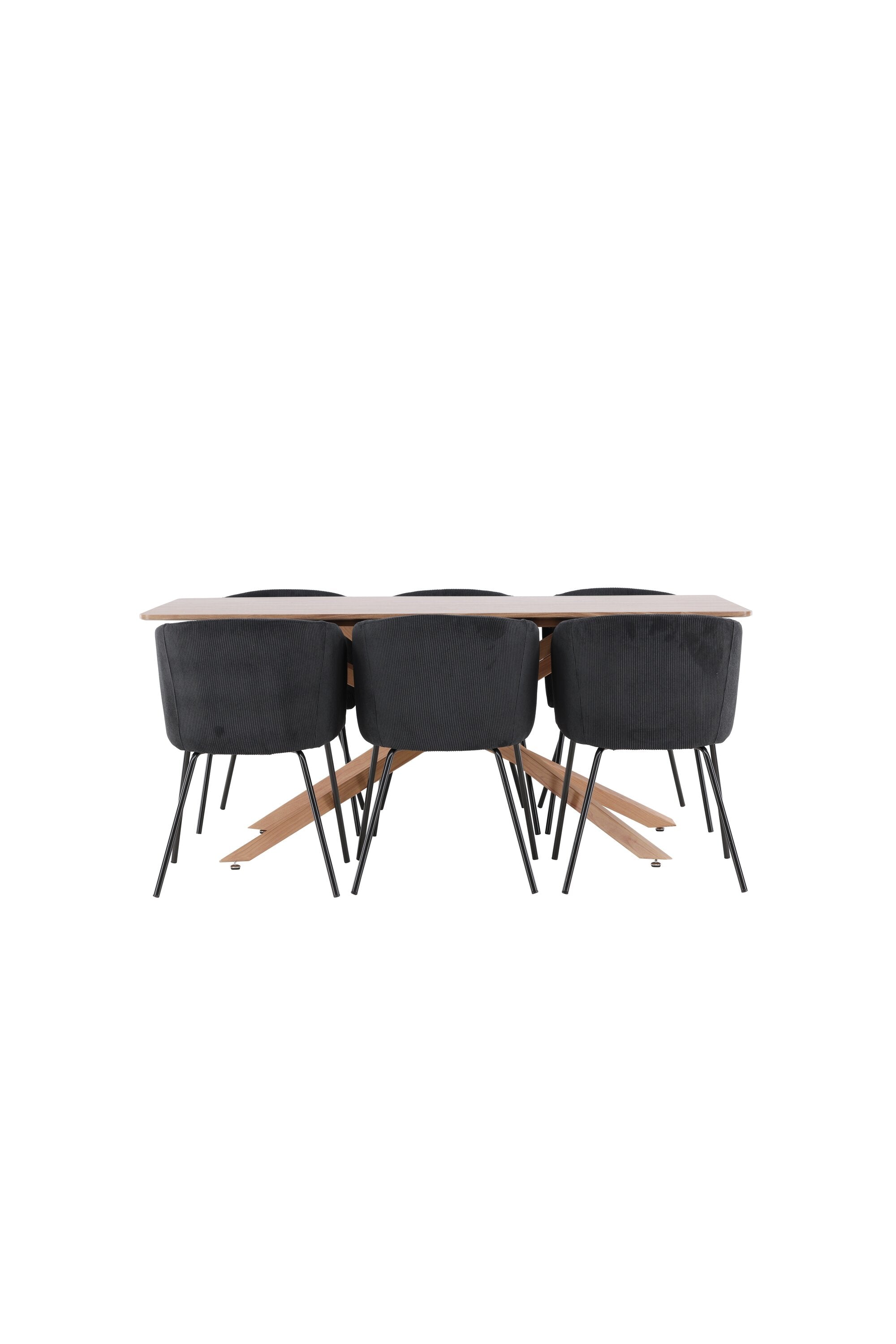 Piazza Esstisch mit Berit Stühlen in präsentiert im Onlineshop von KAQTU Design AG. Esszimmerset ist von Venture Home
