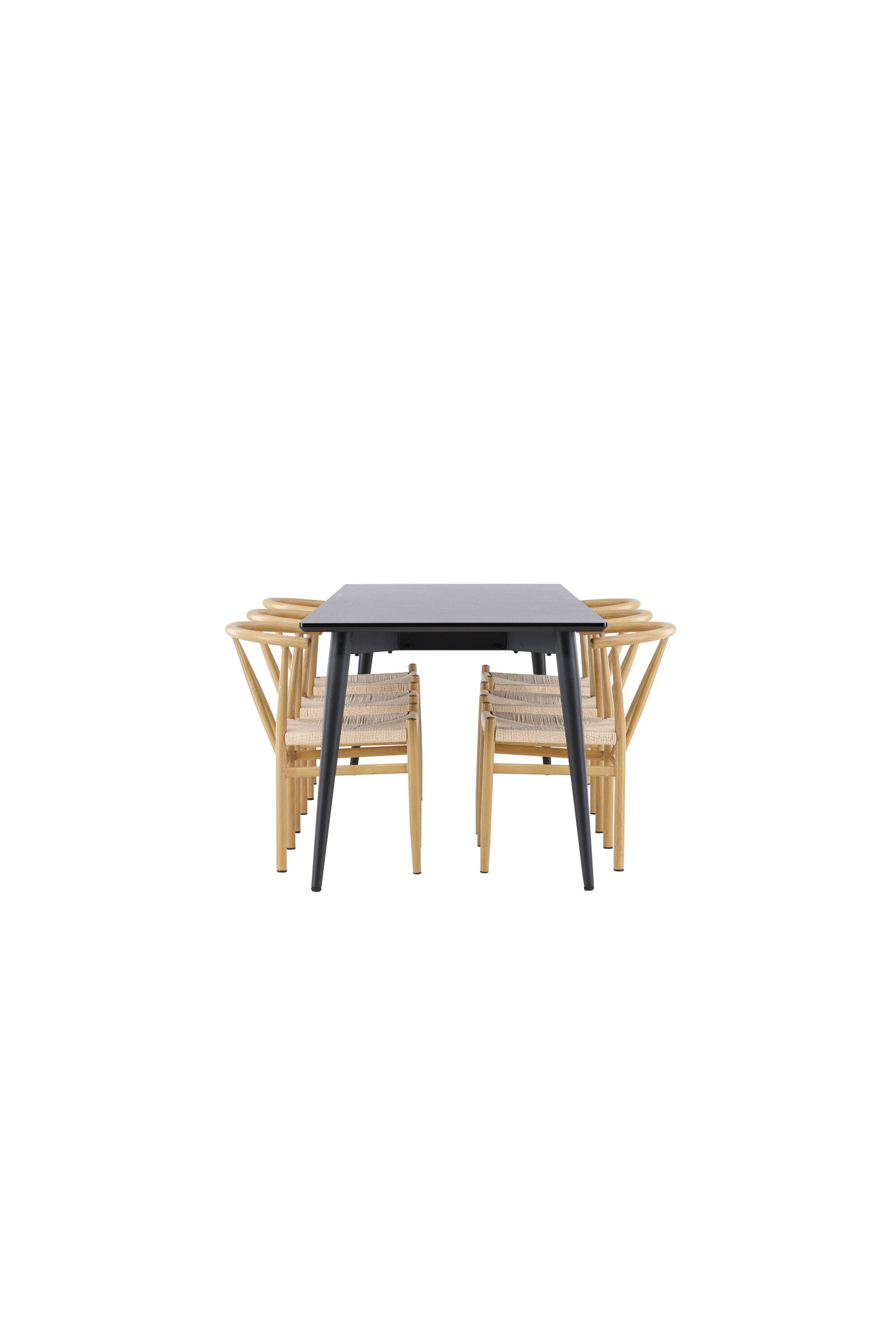 Ellis Esstisch mit Alfons Stühlen in präsentiert im Onlineshop von KAQTU Design AG. Esszimmerset ist von Venture Home