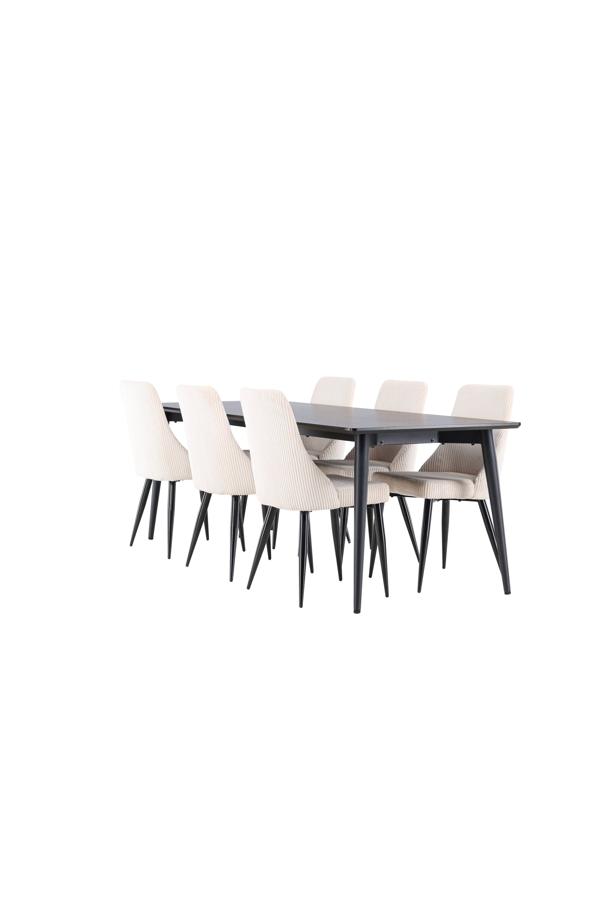 Ellis Esstisch mit Leone Stühlen in präsentiert im Onlineshop von KAQTU Design AG. Esszimmerset ist von Venture Home