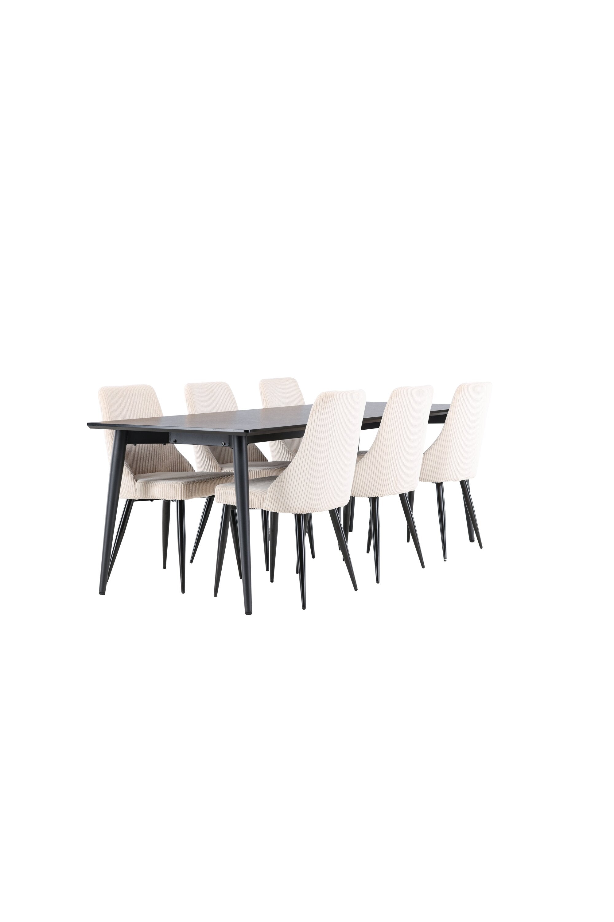 Ellis Esstisch mit Leone Stühlen in präsentiert im Onlineshop von KAQTU Design AG. Esszimmerset ist von Venture Home