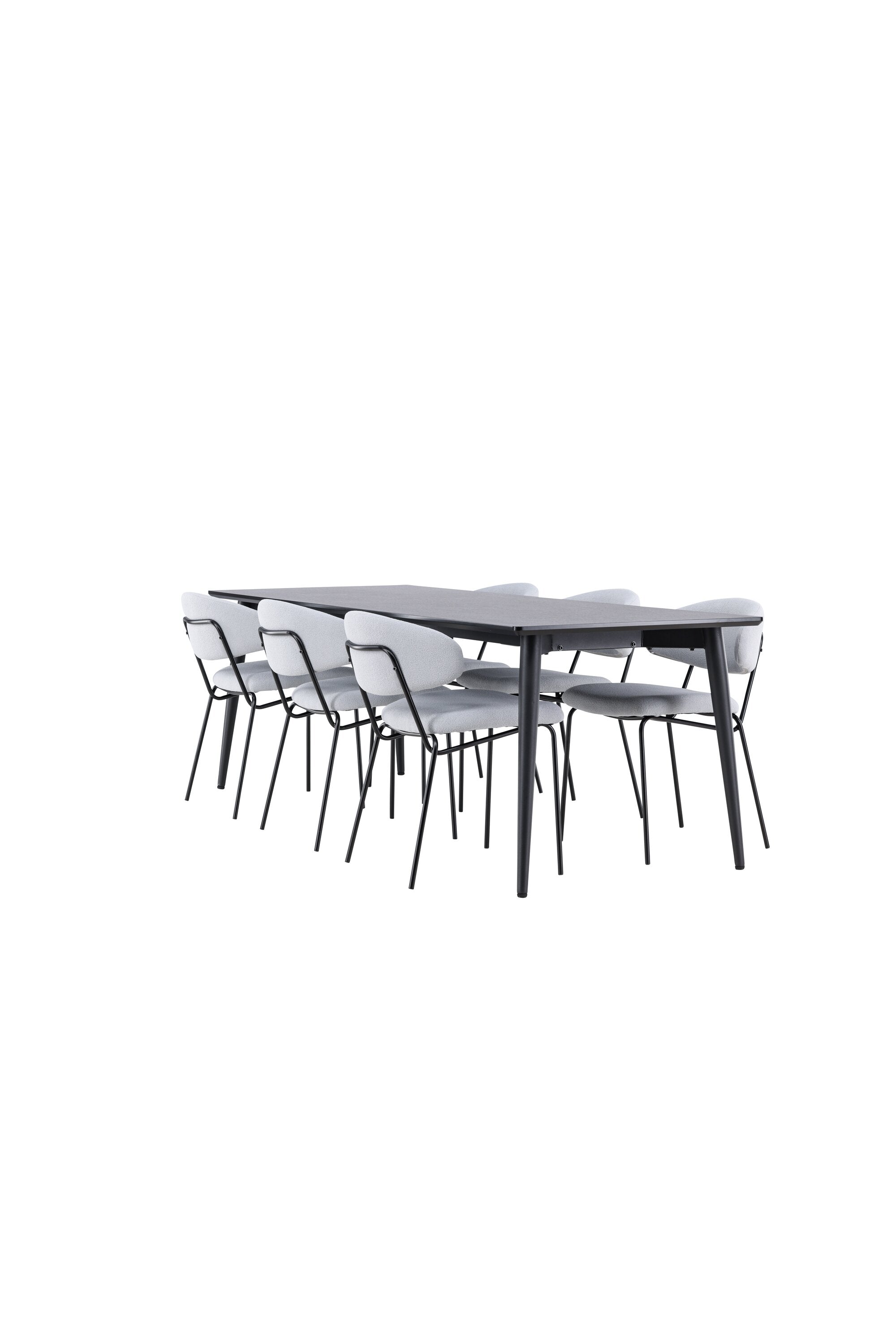 Ellis Esstisch mit Chico Stühlen in präsentiert im Onlineshop von KAQTU Design AG. Esszimmerset ist von Venture Home