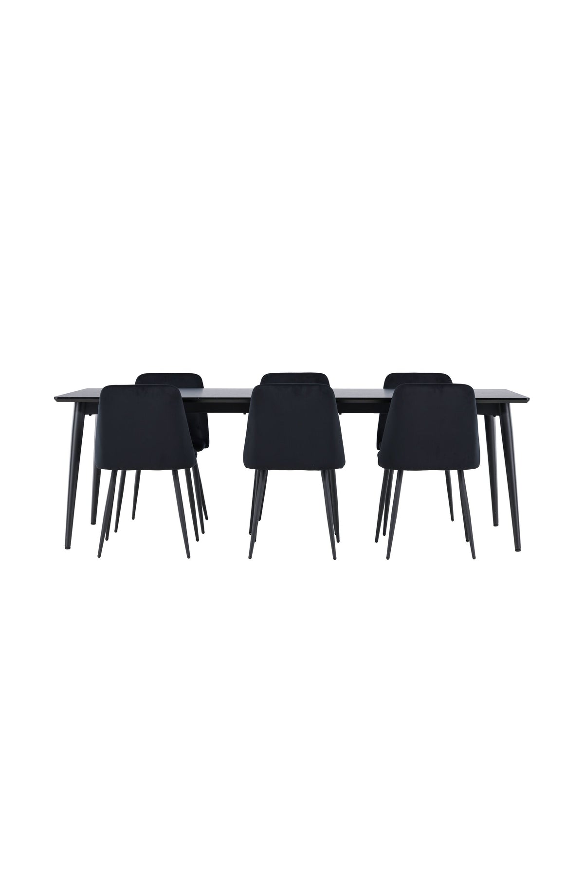 Esstisch Ellis mit Night Stühlen in Schwarz präsentiert im Onlineshop von KAQTU Design AG. Esszimmerset ist von Venture Home