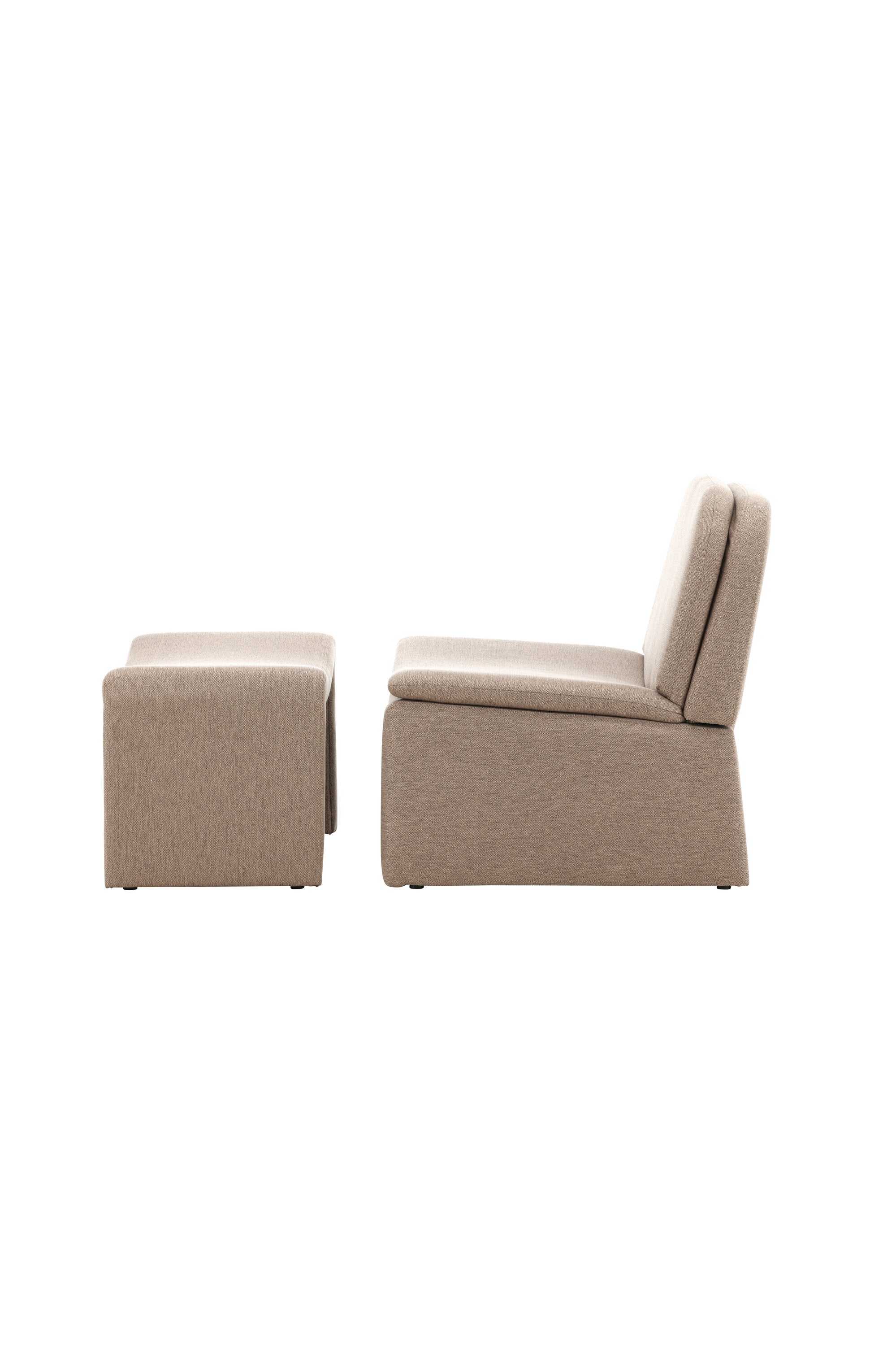 Bonn Sessel + Ottoman in Braun präsentiert im Onlineshop von KAQTU Design AG. Sessel ist von Venture Home