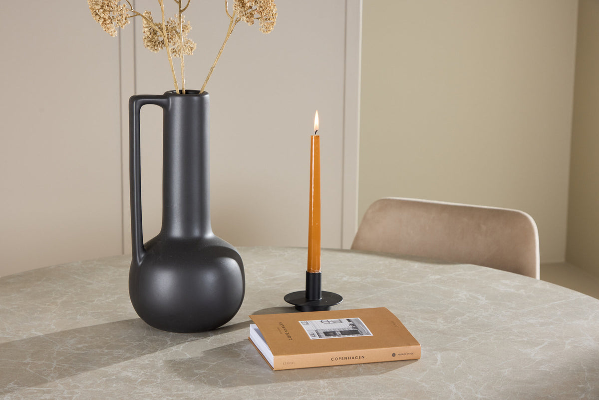 Esstisch Lanzo mit Nachtstuhl in Beige präsentiert im Onlineshop von KAQTU Design AG. Esszimmerset ist von Venture Home
