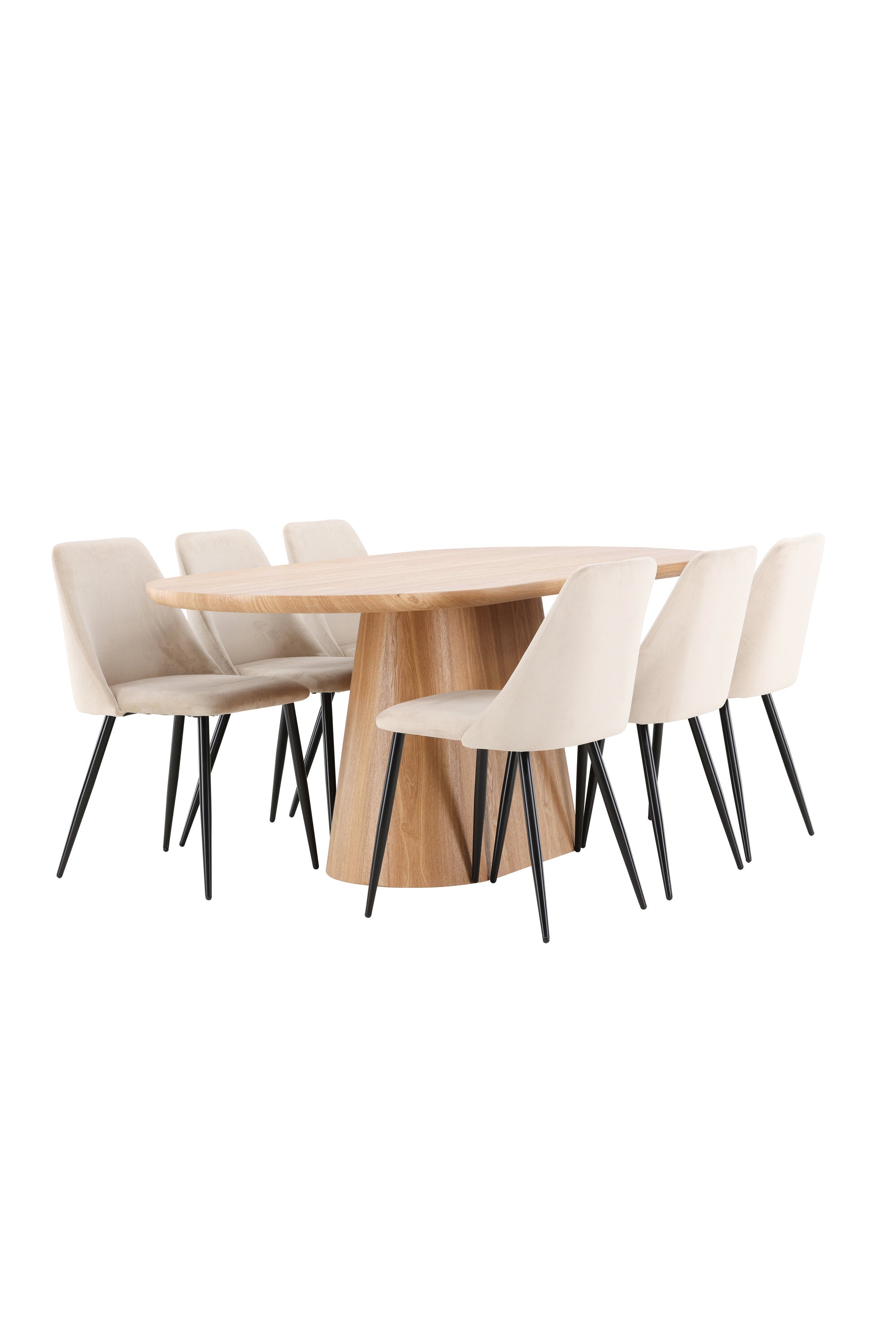 Esstisch Stjärnö mit Nachtstuhl in Nature präsentiert im Onlineshop von KAQTU Design AG. Esszimmerset ist von Venture Home
