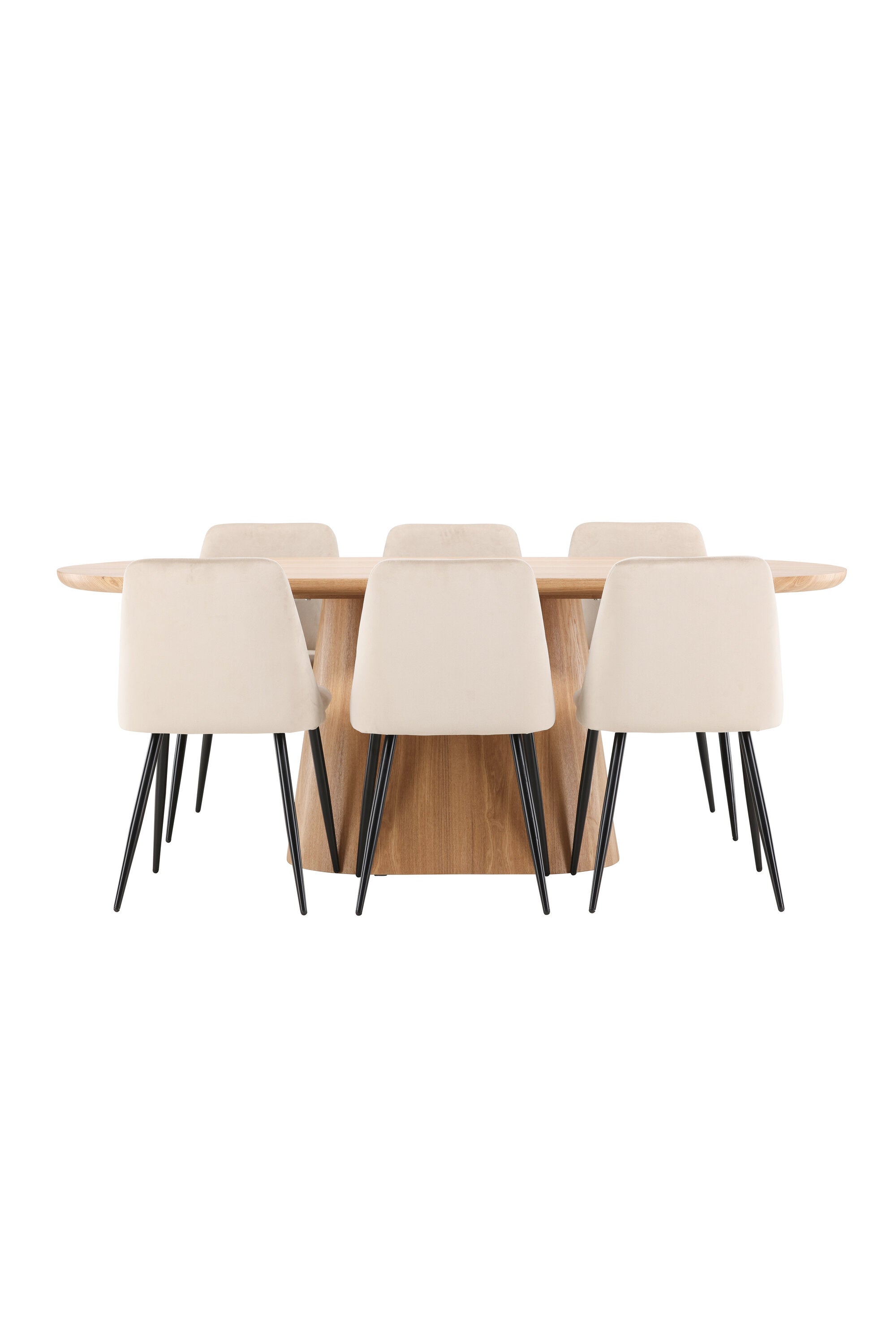 Esstisch Stjärnö mit Nachtstuhl in Nature präsentiert im Onlineshop von KAQTU Design AG. Esszimmerset ist von Venture Home