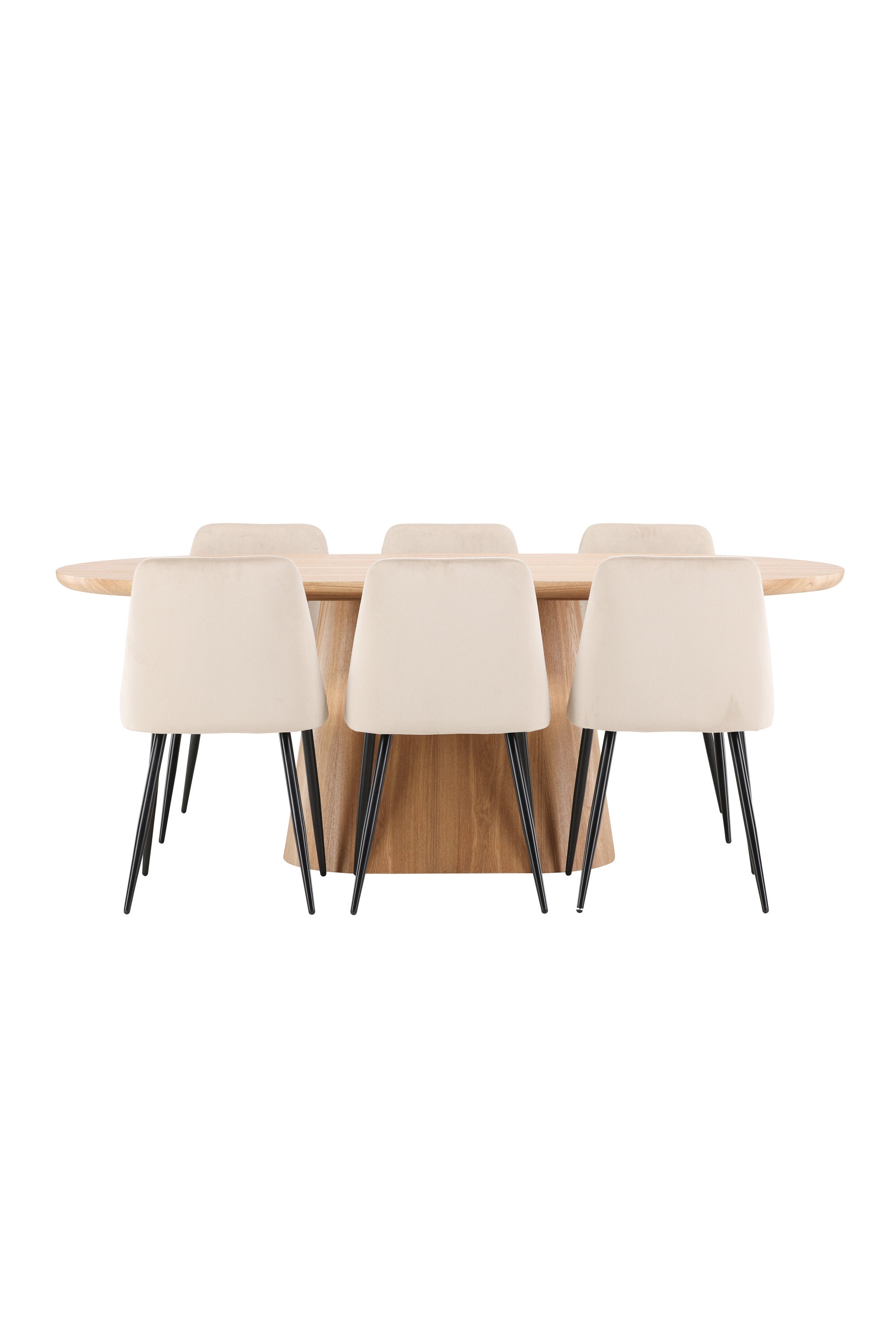 Esstisch Stjärnö mit Nachtstuhl in Nature präsentiert im Onlineshop von KAQTU Design AG. Esszimmerset ist von Venture Home