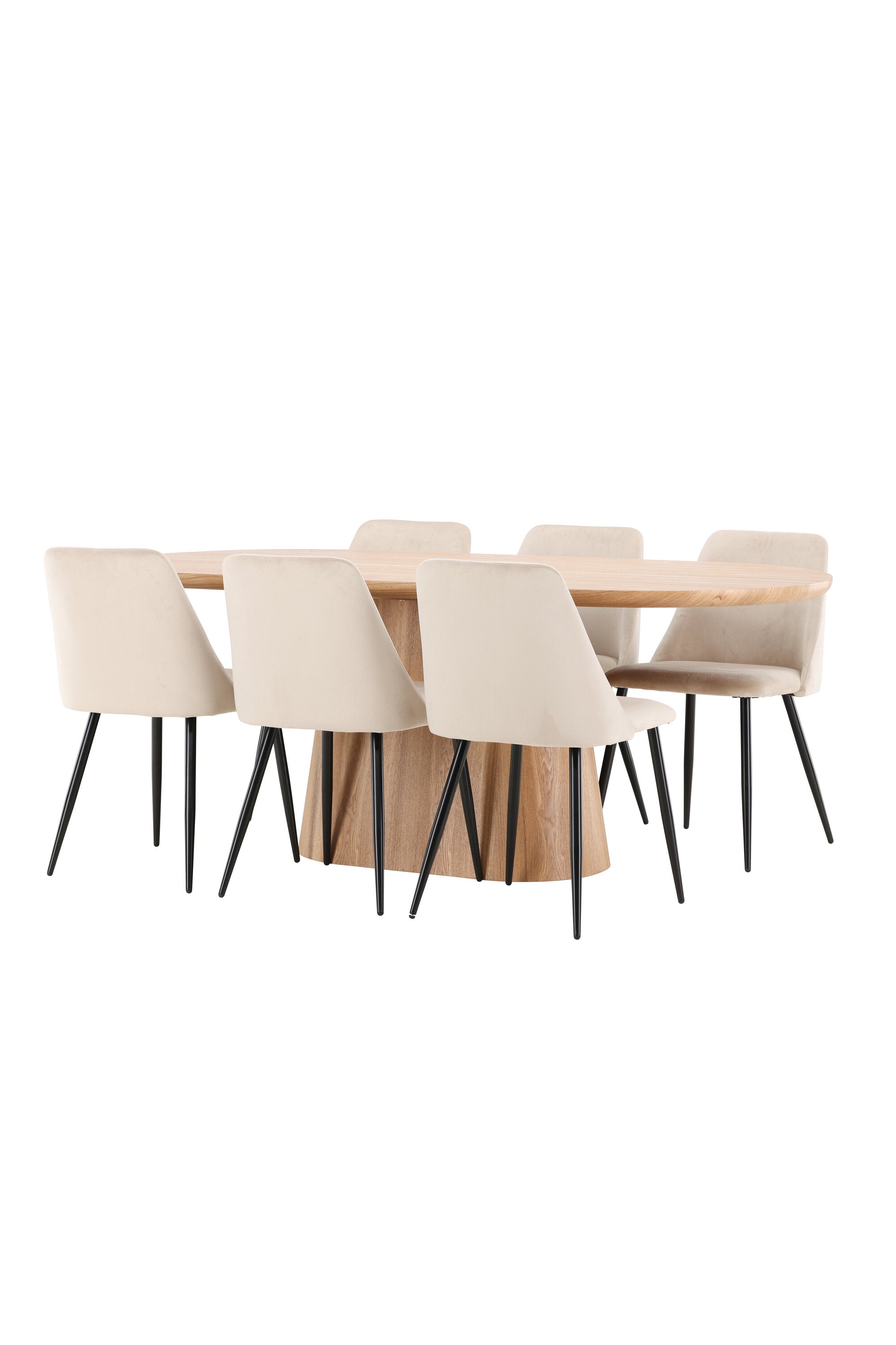 Esstisch Stjärnö mit Nachtstuhl in Nature präsentiert im Onlineshop von KAQTU Design AG. Esszimmerset ist von Venture Home
