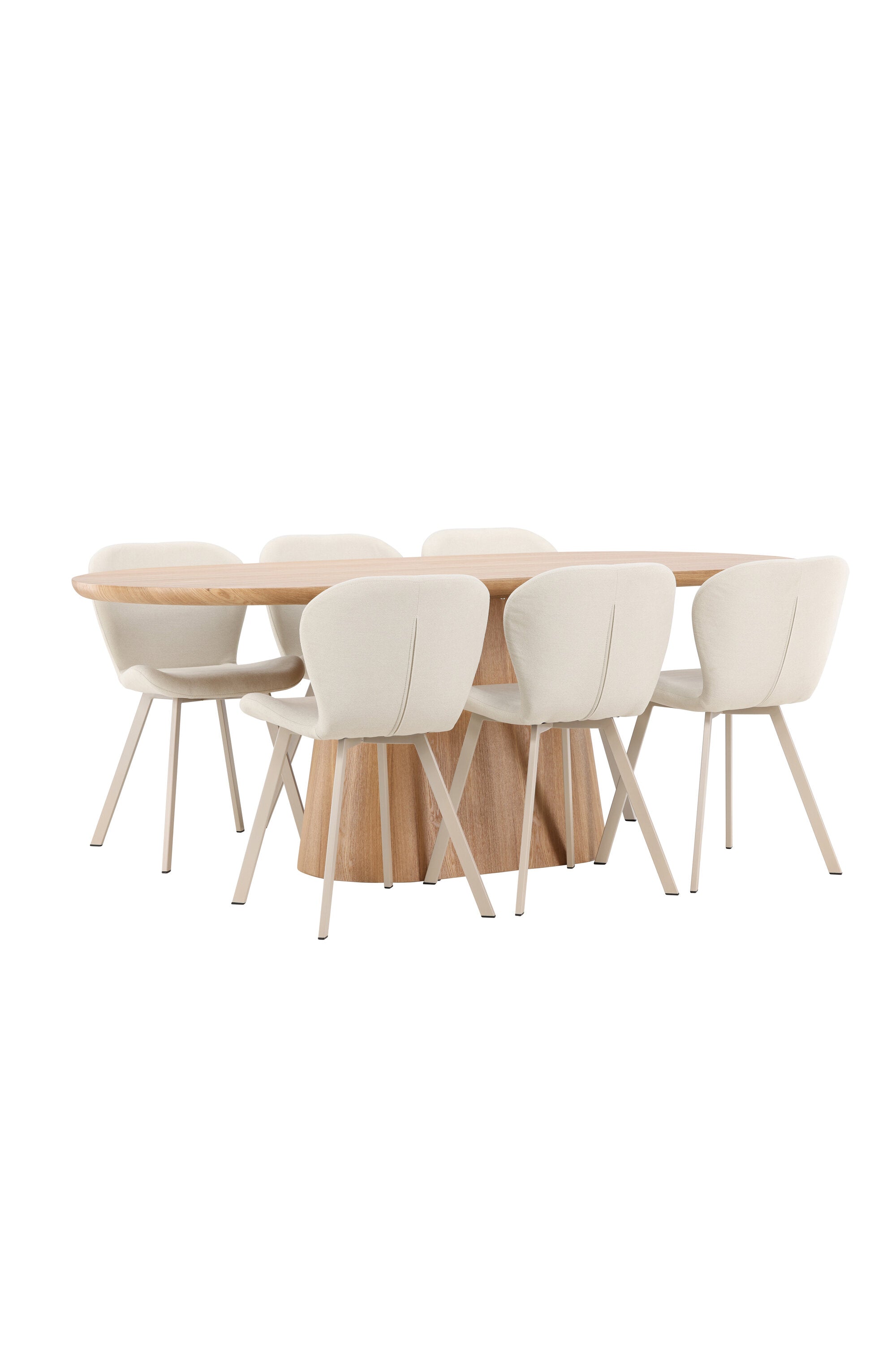 Esstisch Stjärnö mit Lilja Stuhl in Nature präsentiert im Onlineshop von KAQTU Design AG. Esszimmerset ist von Venture Home