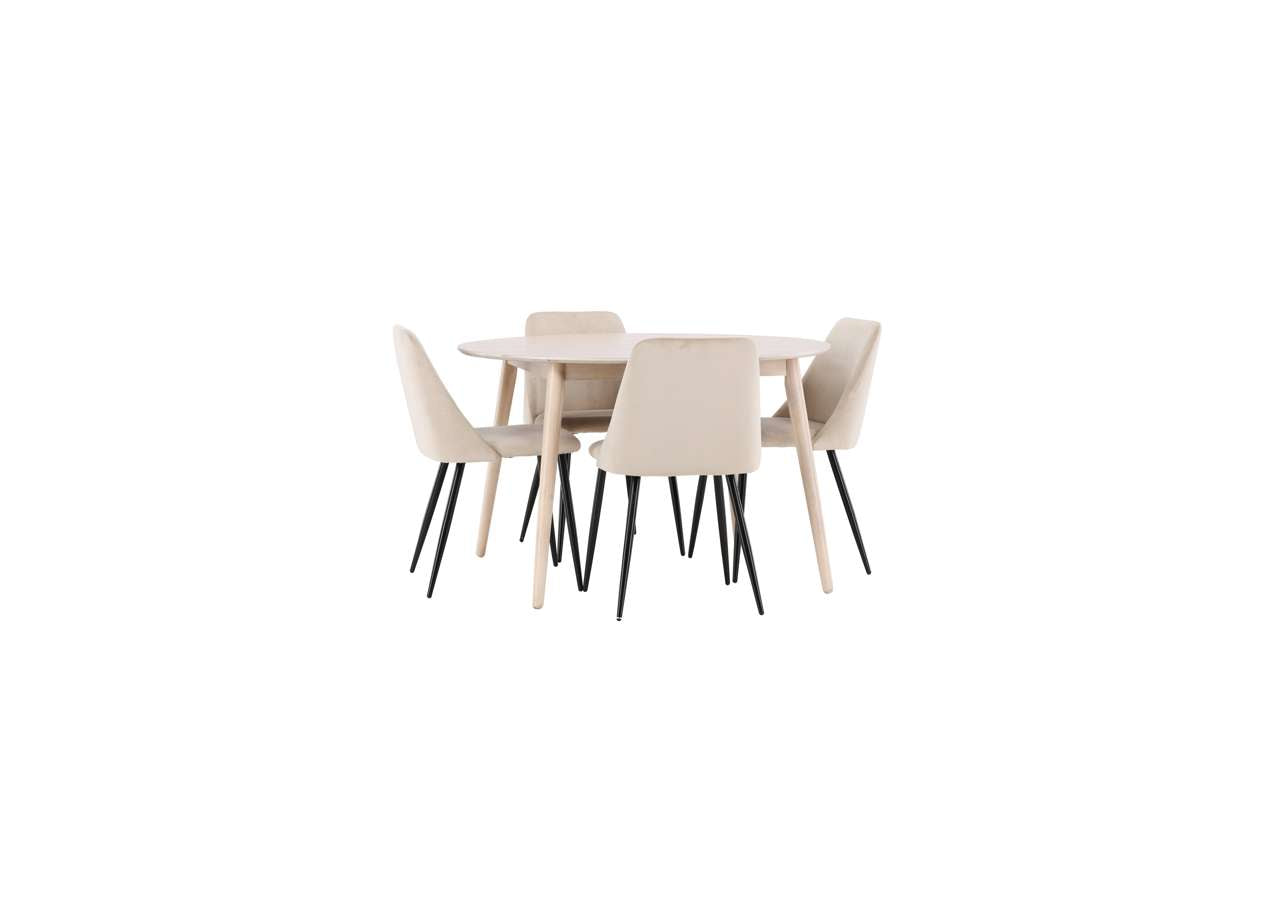 Eleganter Esstisch Flora von Venture Home mit passendem Nachtstuhl, perfekt für ein modernes und stilvolles Esszimmer.