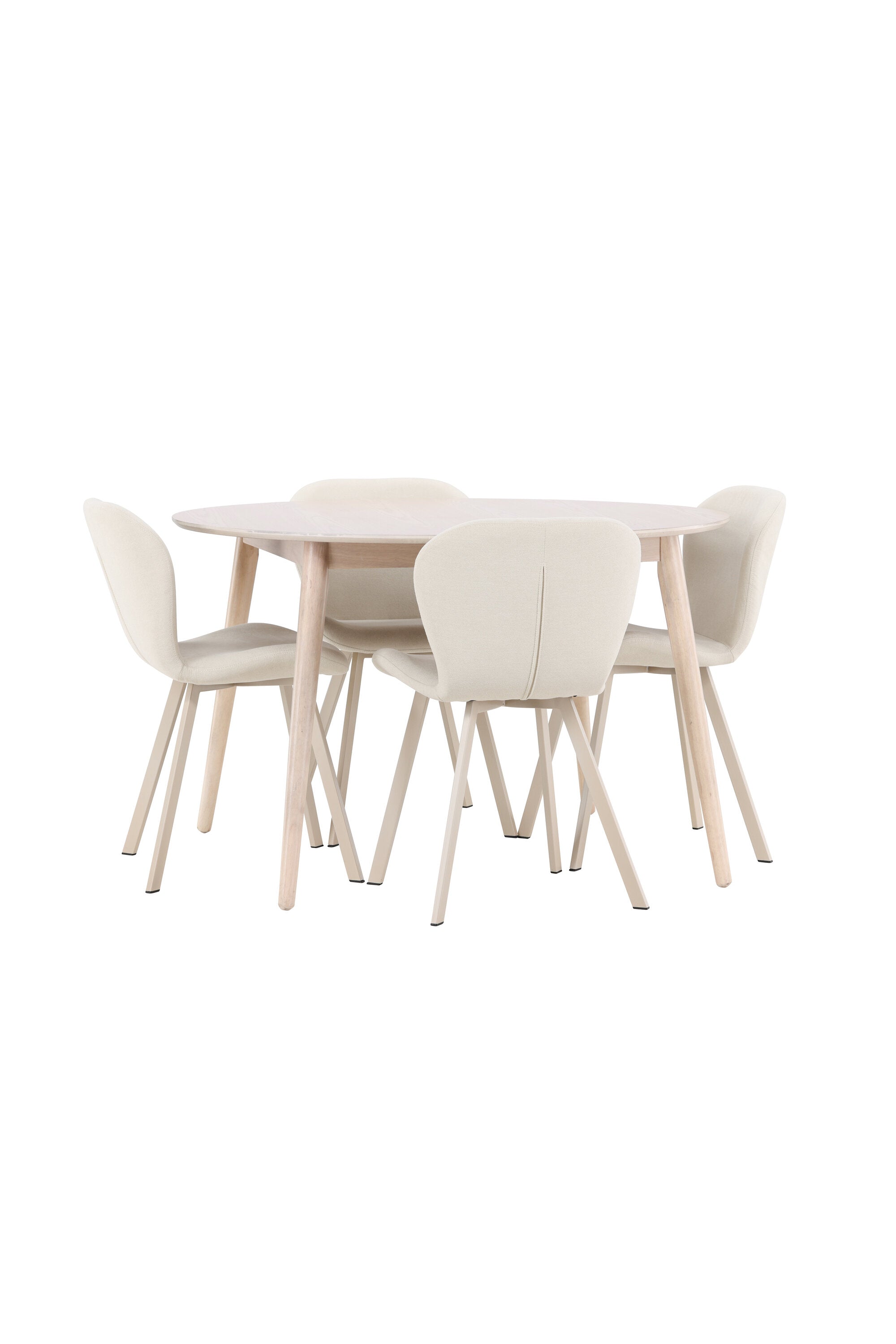 Esstisch Flora mit Lilja Stuhl in White Wash präsentiert im Onlineshop von KAQTU Design AG. Esszimmerset ist von Venture Home