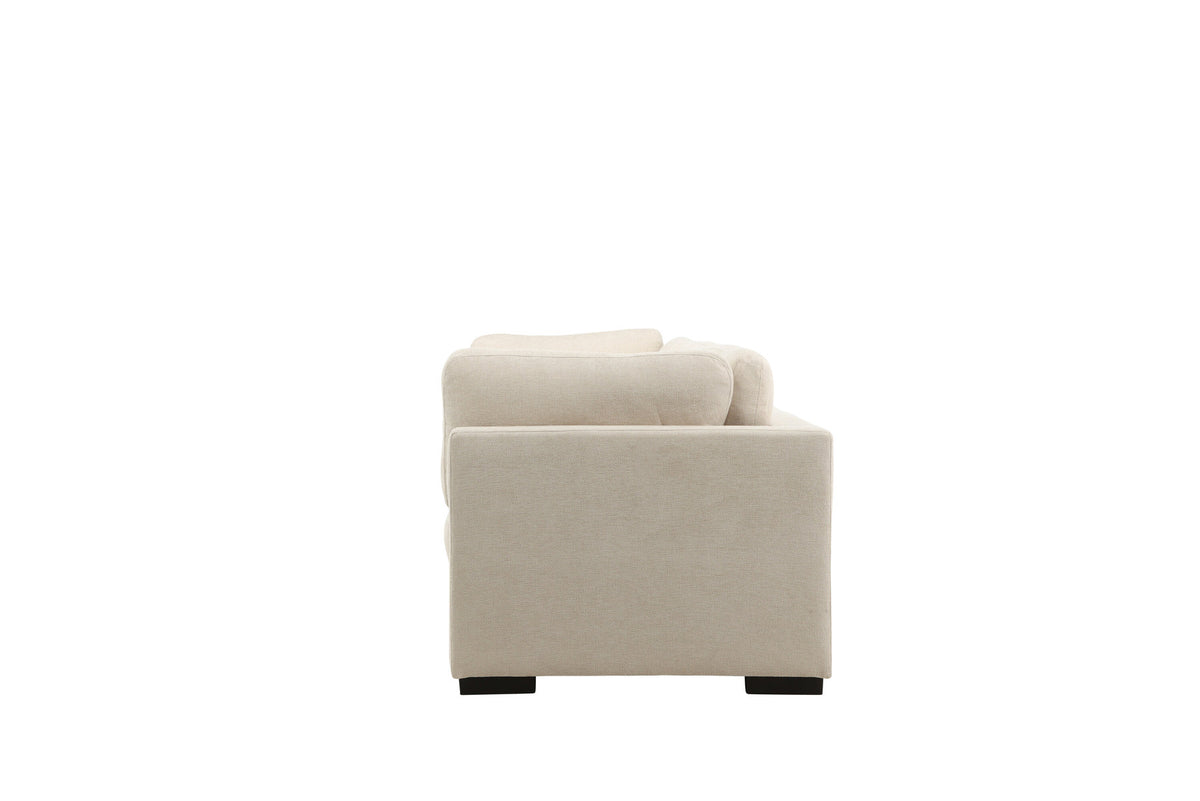 Salerno Corner Sofa Beige + Corner Sofa Beige + Corner Sofa Beige in Beige präsentiert im Onlineshop von KAQTU Design AG. 3er Sofa ist von