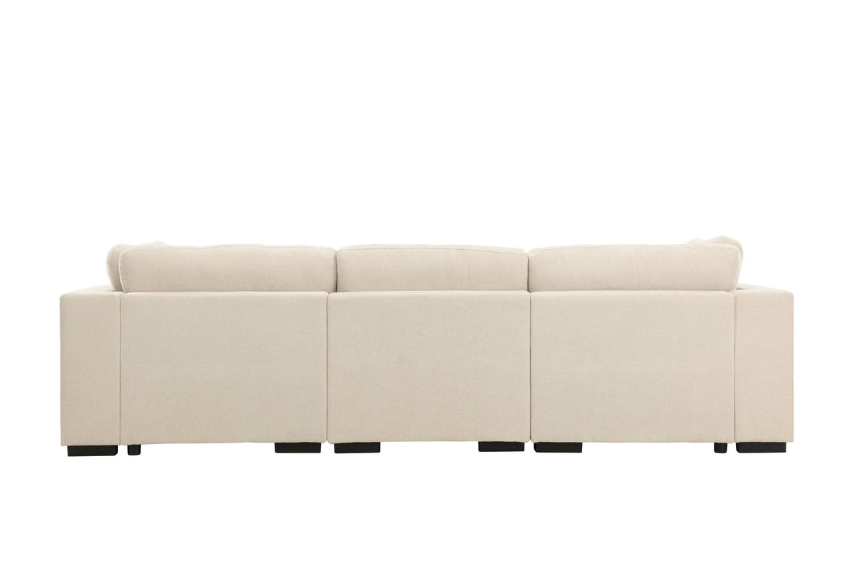 Salerno Corner Sofa Beige + Corner Sofa Beige + Corner Sofa Beige in Beige präsentiert im Onlineshop von KAQTU Design AG. 3er Sofa ist von