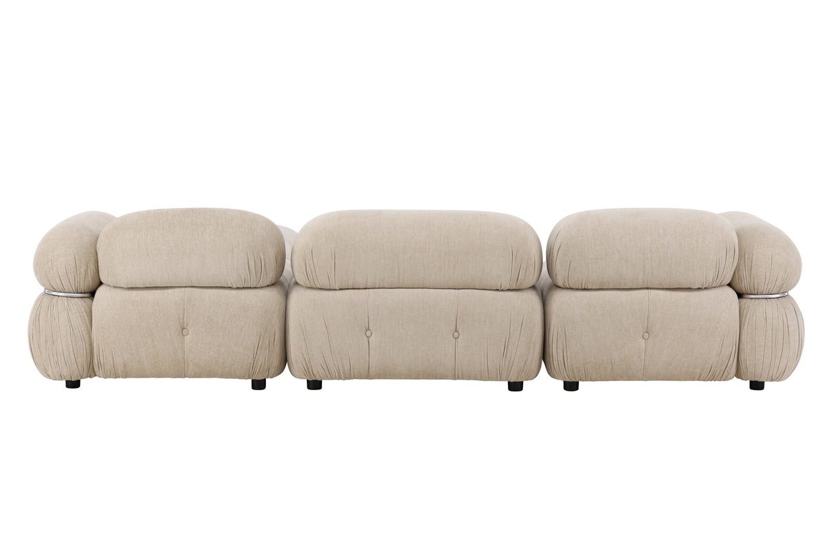 Mika Corner Sofa in Beige präsentiert im Onlineshop von KAQTU Design AG. Ecksofa ist von Venture Home