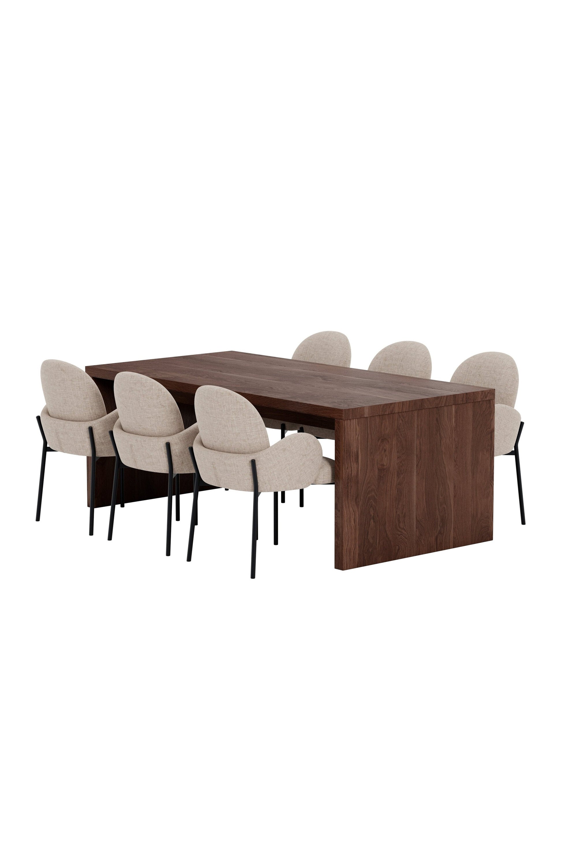 Evone Essgruppe mit Stühlen Blom in präsentiert im Onlineshop von KAQTU Design AG. Esszimmerset ist von Venture Home