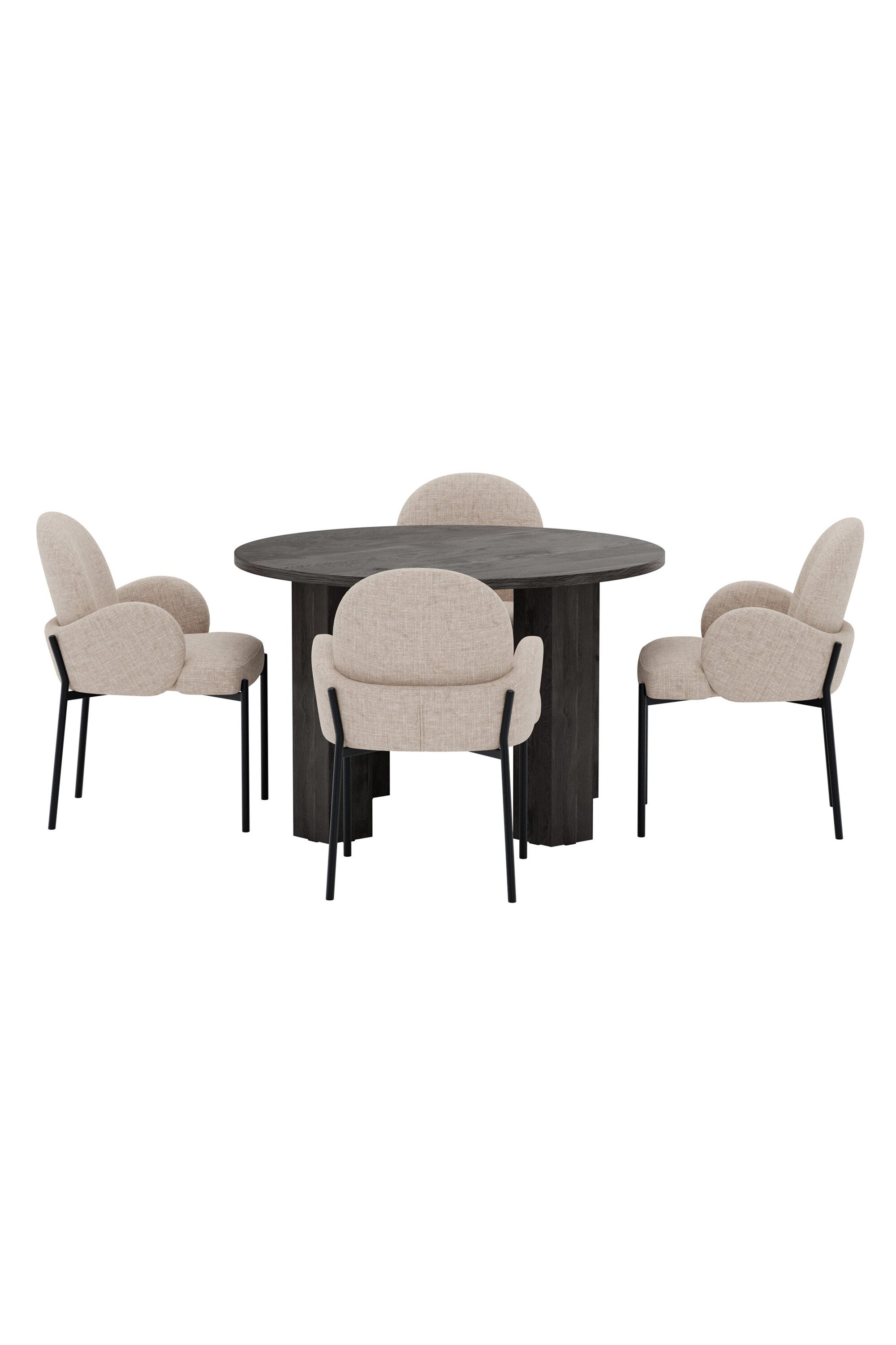 Juno Esszimmergarnitur mit Stühlen Blom in präsentiert im Onlineshop von KAQTU Design AG. Bartischset ist von Venture Home