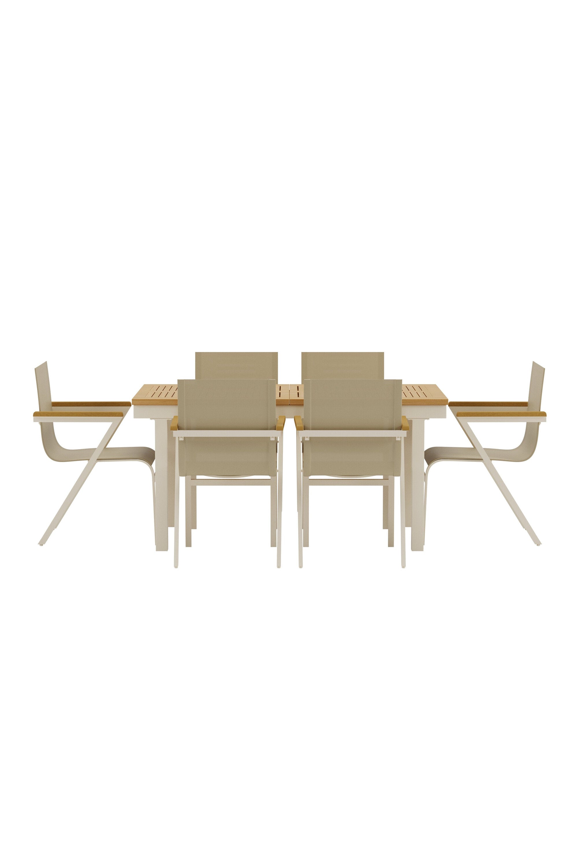 Panama Esstisch mit Mexico Stühlen in präsentiert im Onlineshop von KAQTU Design AG. Gartentischset ist von Venture Home