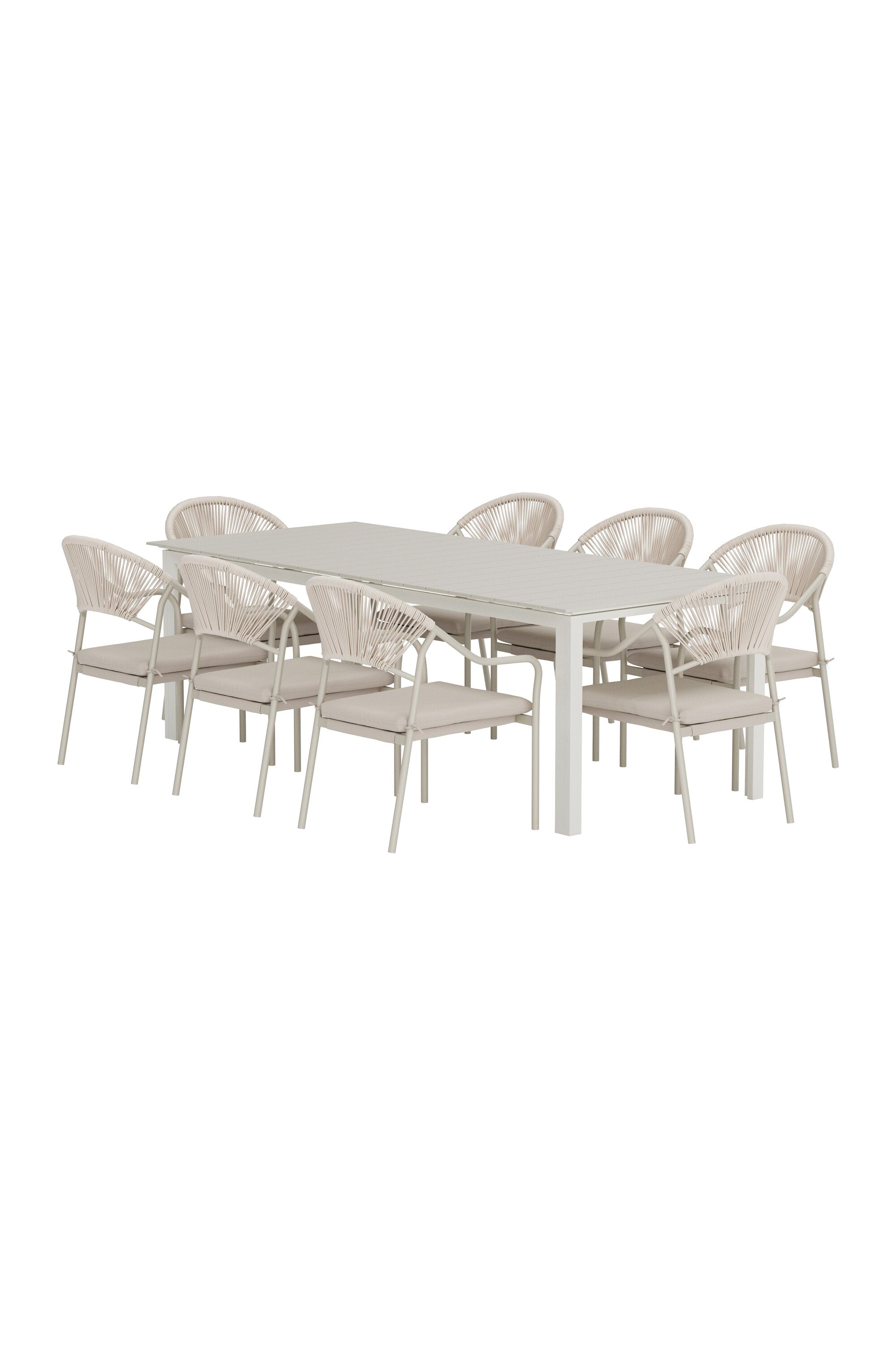 Levels Esstisch mit Paros Stühlen in präsentiert im Onlineshop von KAQTU Design AG. Gartentischset ist von Venture Home