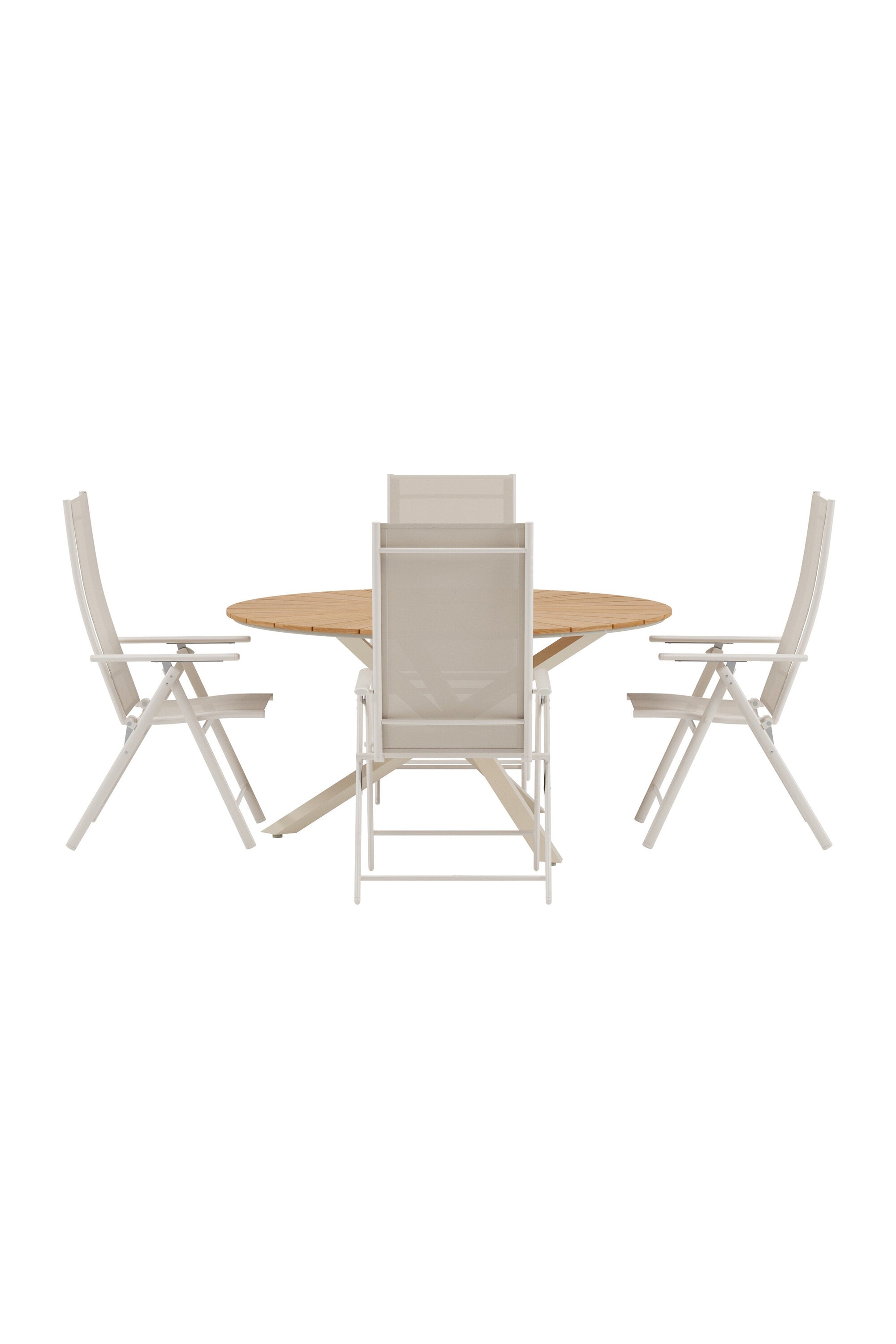 Mexico Esstisch mit Levanzo Stühlen in präsentiert im Onlineshop von KAQTU Design AG. Gartentischset ist von Venture Home
