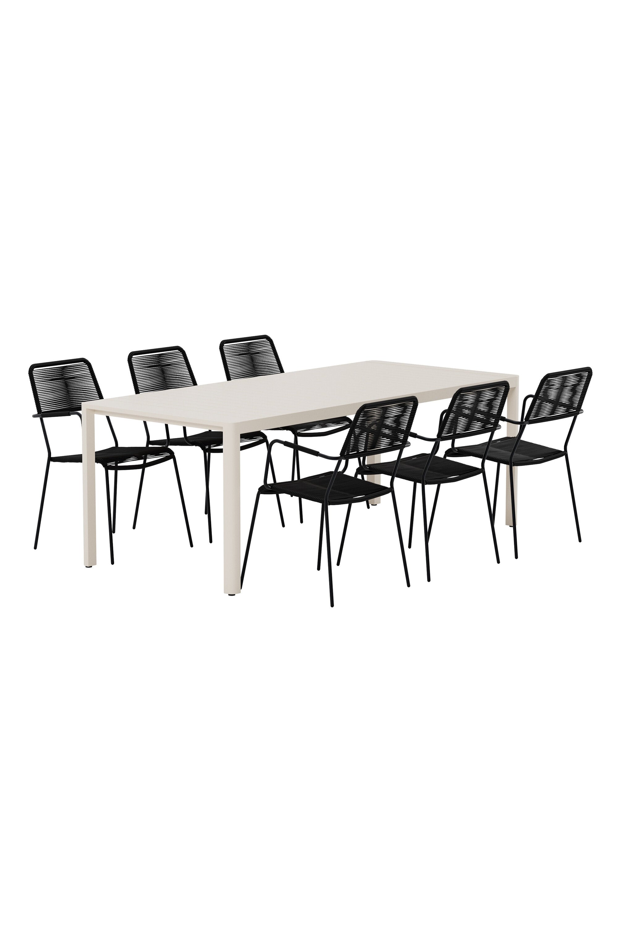 Esstisch mit Stühlen von Giardini und Lindos in präsentiert im Onlineshop von KAQTU Design AG. Gartentischset ist von Venture Home