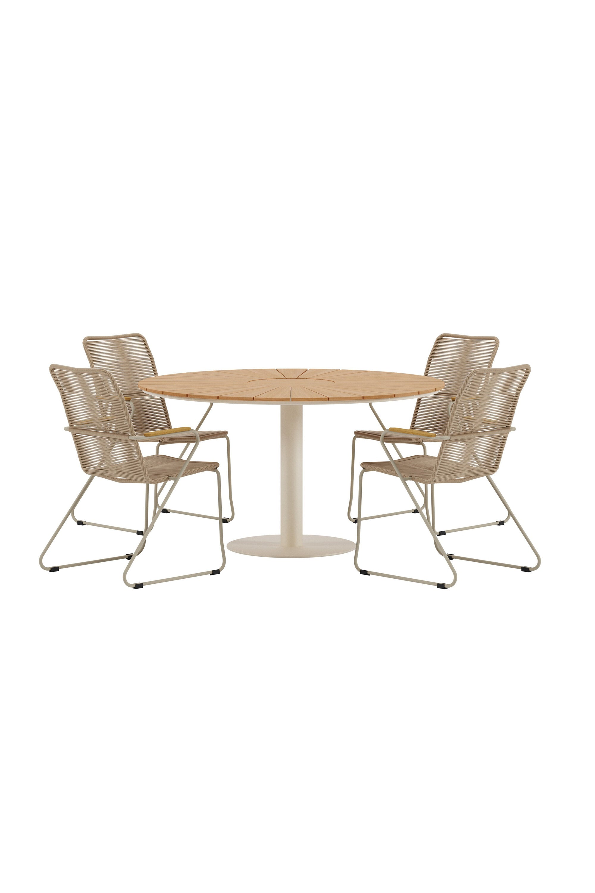 Croft Esstisch mit Bois Stühlen in präsentiert im Onlineshop von KAQTU Design AG. Gartentischset ist von Venture Home