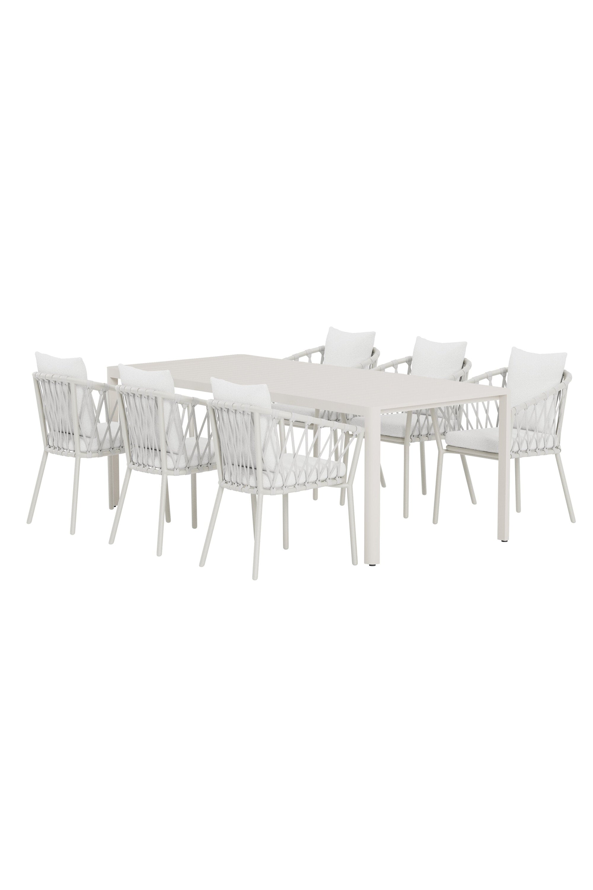 Giardini Esstisch mit Linos Stühlen in präsentiert im Onlineshop von KAQTU Design AG. Gartentischset ist von Venture Home
