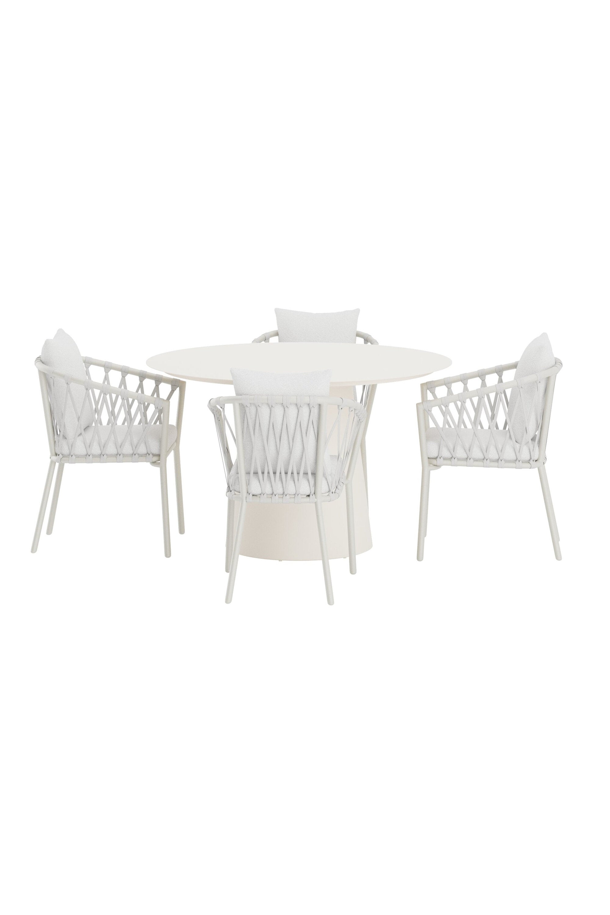 Lanzo Esstisch mit Stühlen von Linos in präsentiert im Onlineshop von KAQTU Design AG. Gartentischset ist von Venture Home