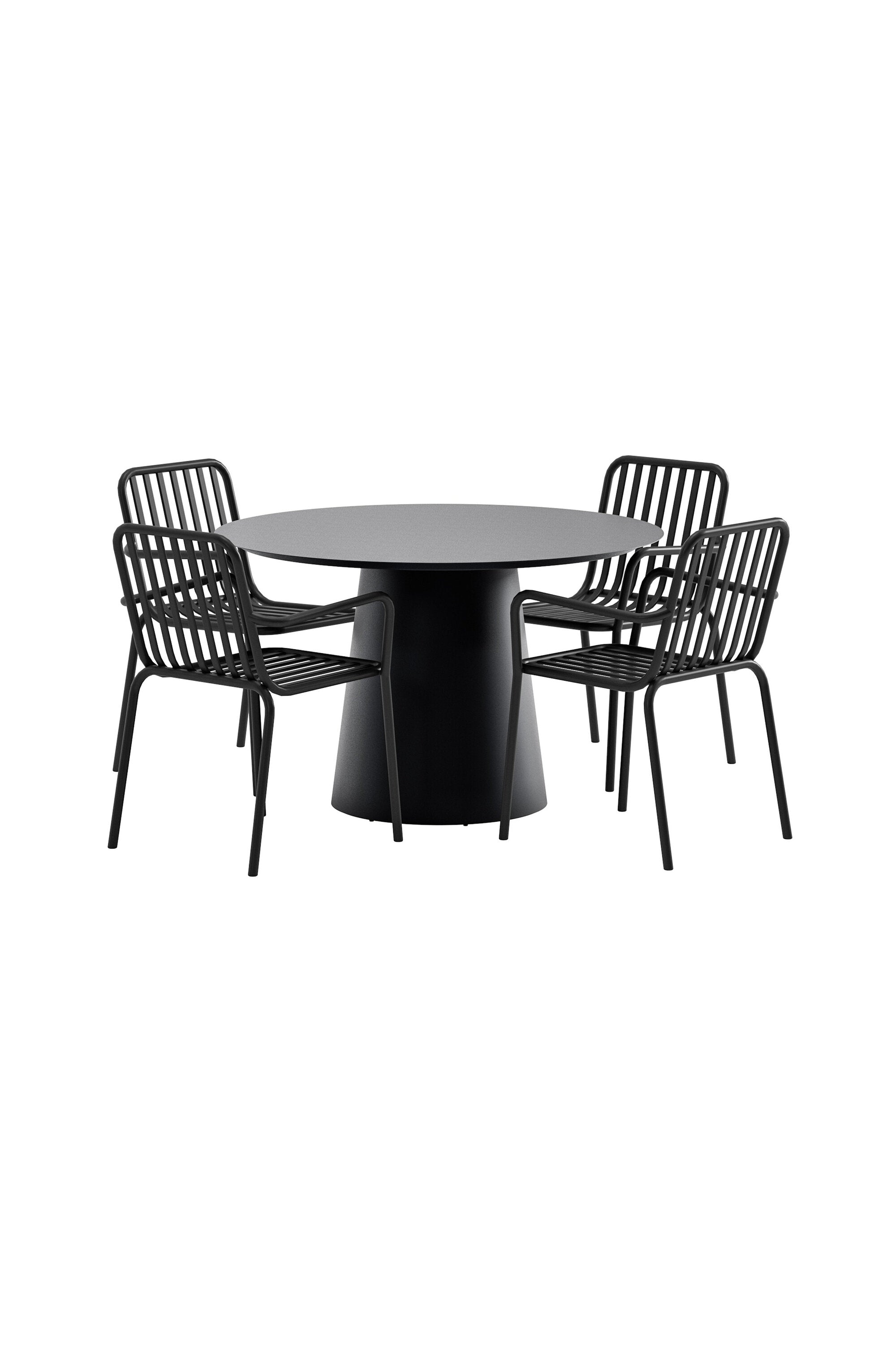 Lanzo Esstisch mit Peking Stühlen in präsentiert im Onlineshop von KAQTU Design AG. Gartentischset ist von Venture Home