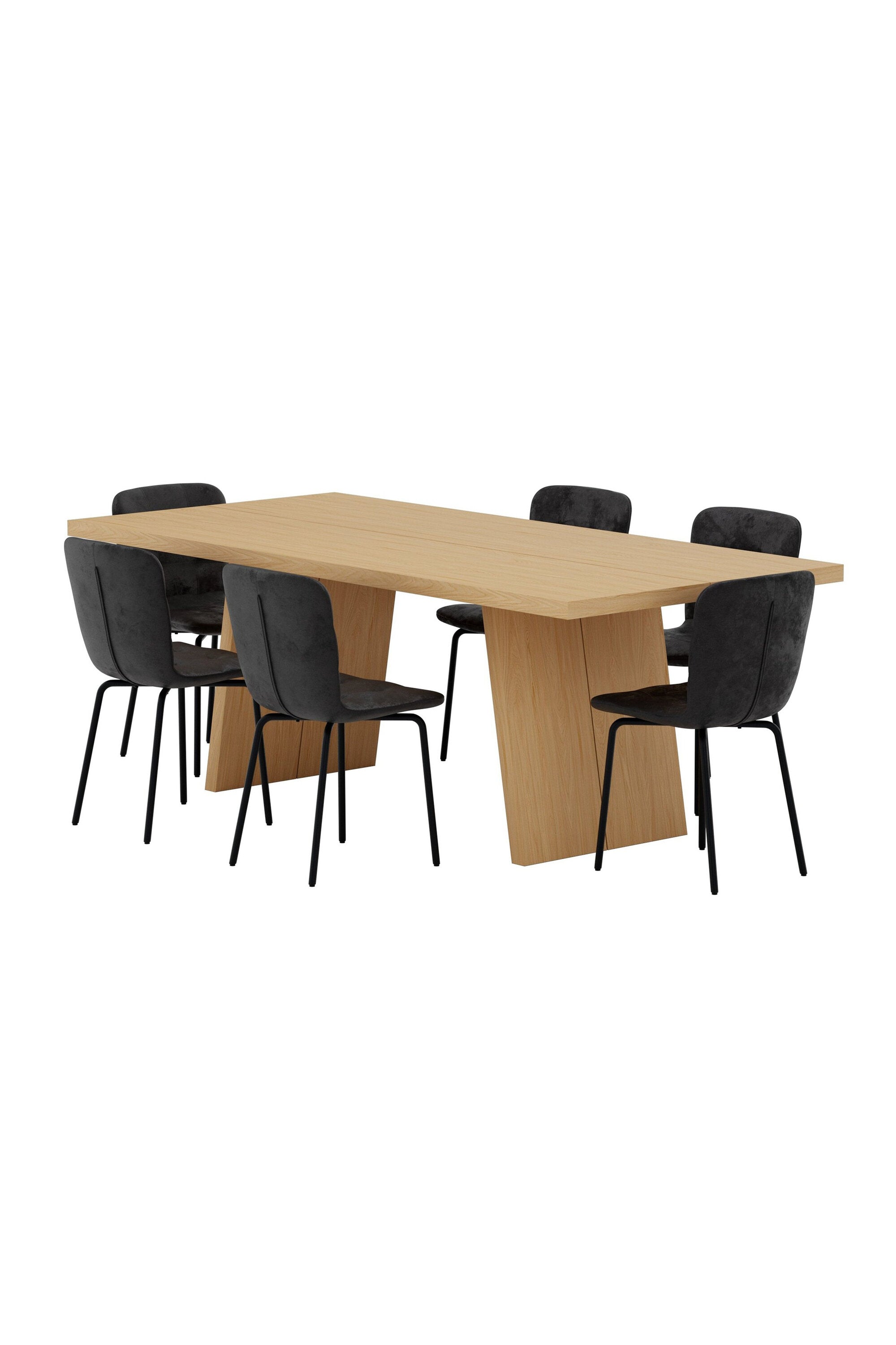 Logga Esstisch mit Stühlen von Punsch in präsentiert im Onlineshop von KAQTU Design AG. Esszimmerset ist von Venture Home