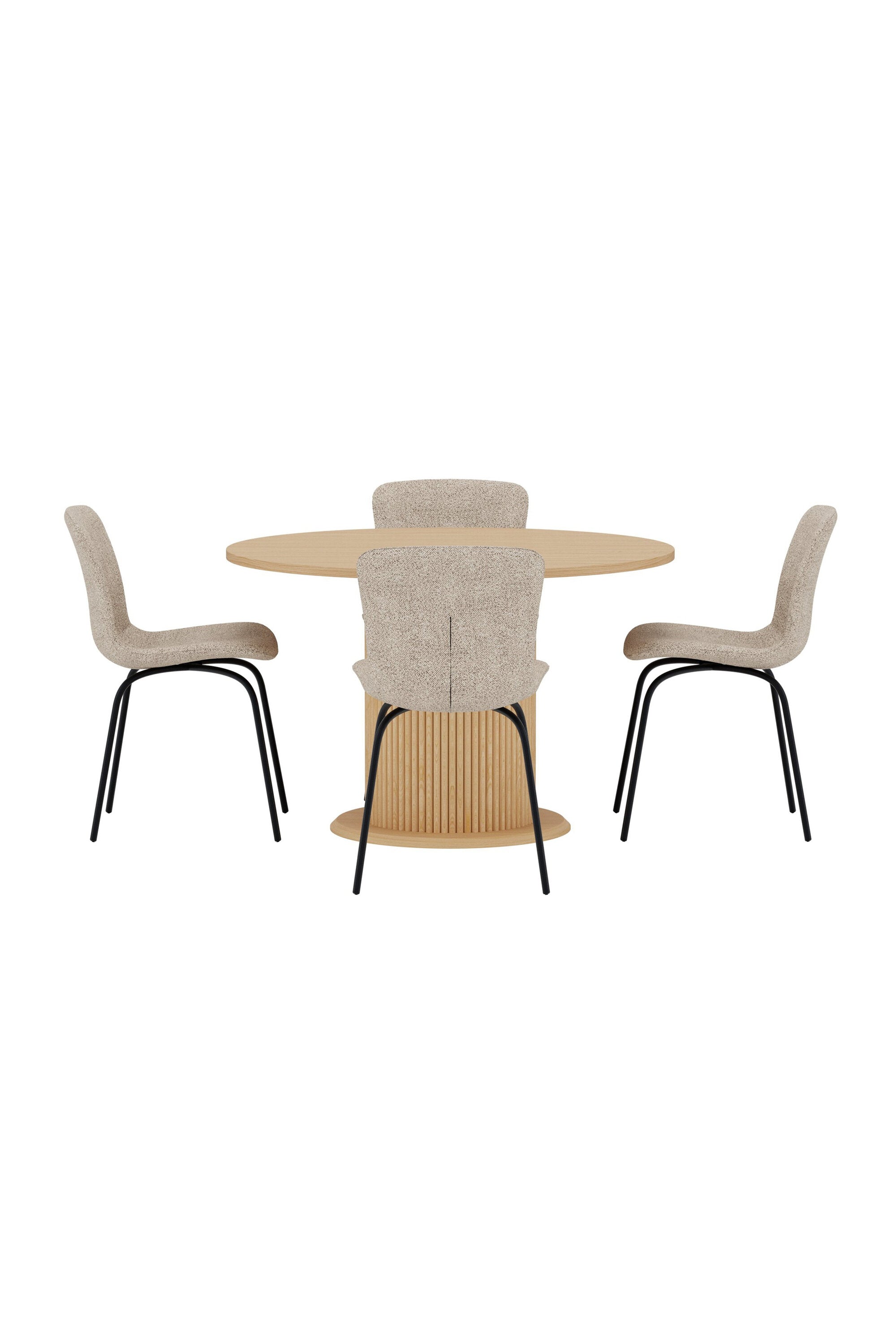 Reko Esstisch mit Linus Stühlen in präsentiert im Onlineshop von KAQTU Design AG. Bartischset ist von Venture Home