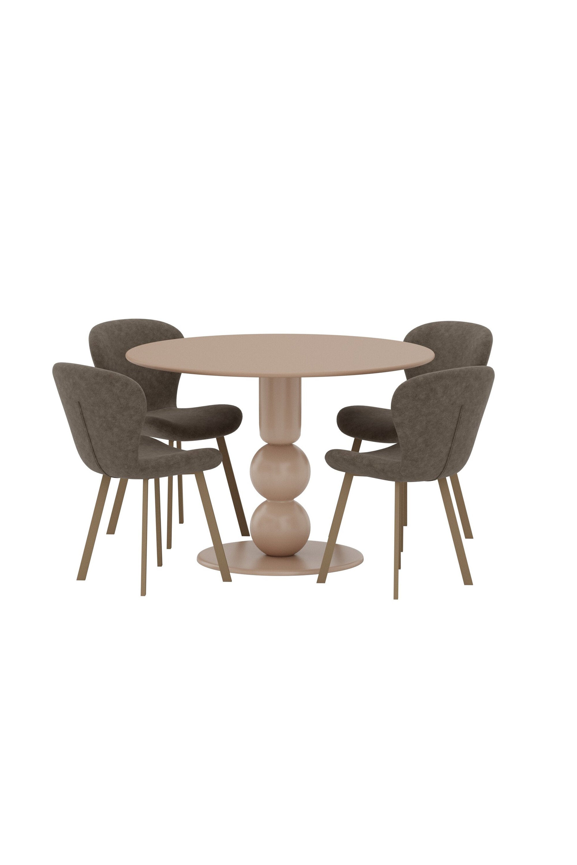 Boule Esstisch mit Lilja Stühlen in präsentiert im Onlineshop von KAQTU Design AG. Bartischset ist von Venture Home